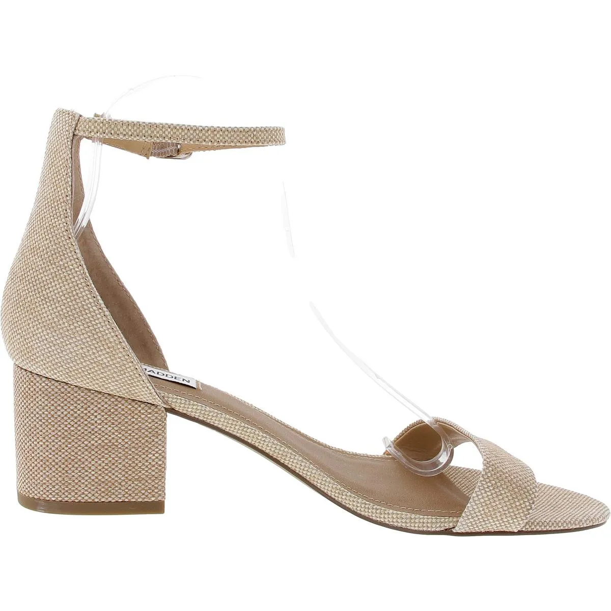 Irenee Womens Faux Leather Ankle Strap Heels