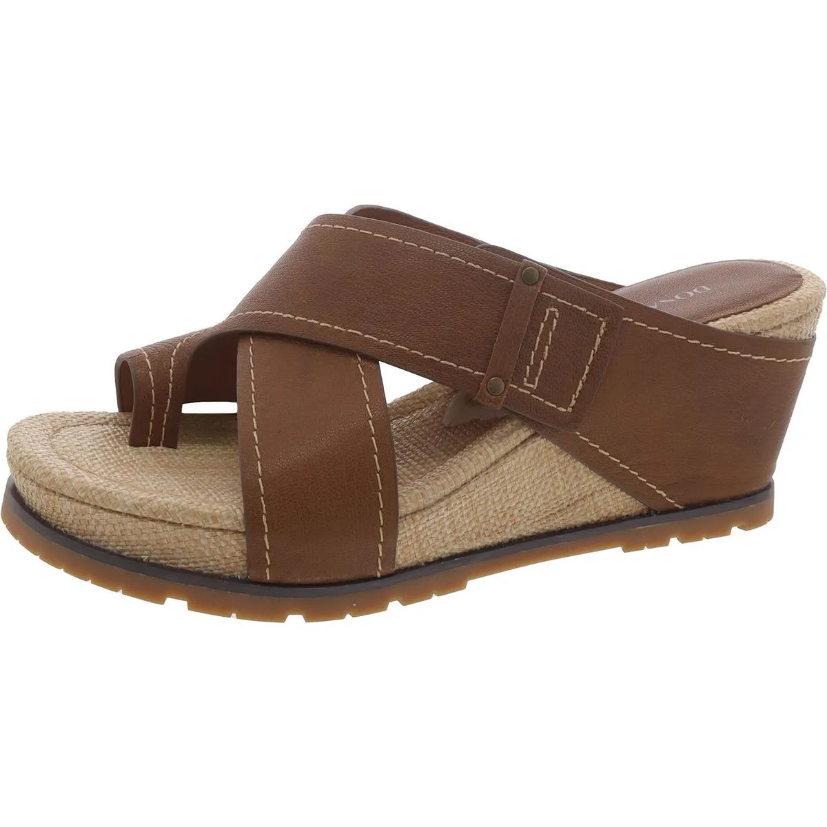 Irini 35 Womens Leather Slip On Wedge Sandals