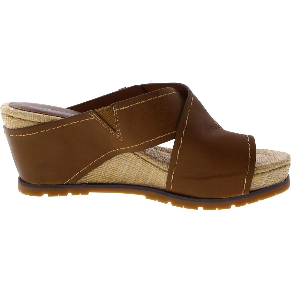 Irini 35 Womens Leather Slip On Wedge Sandals