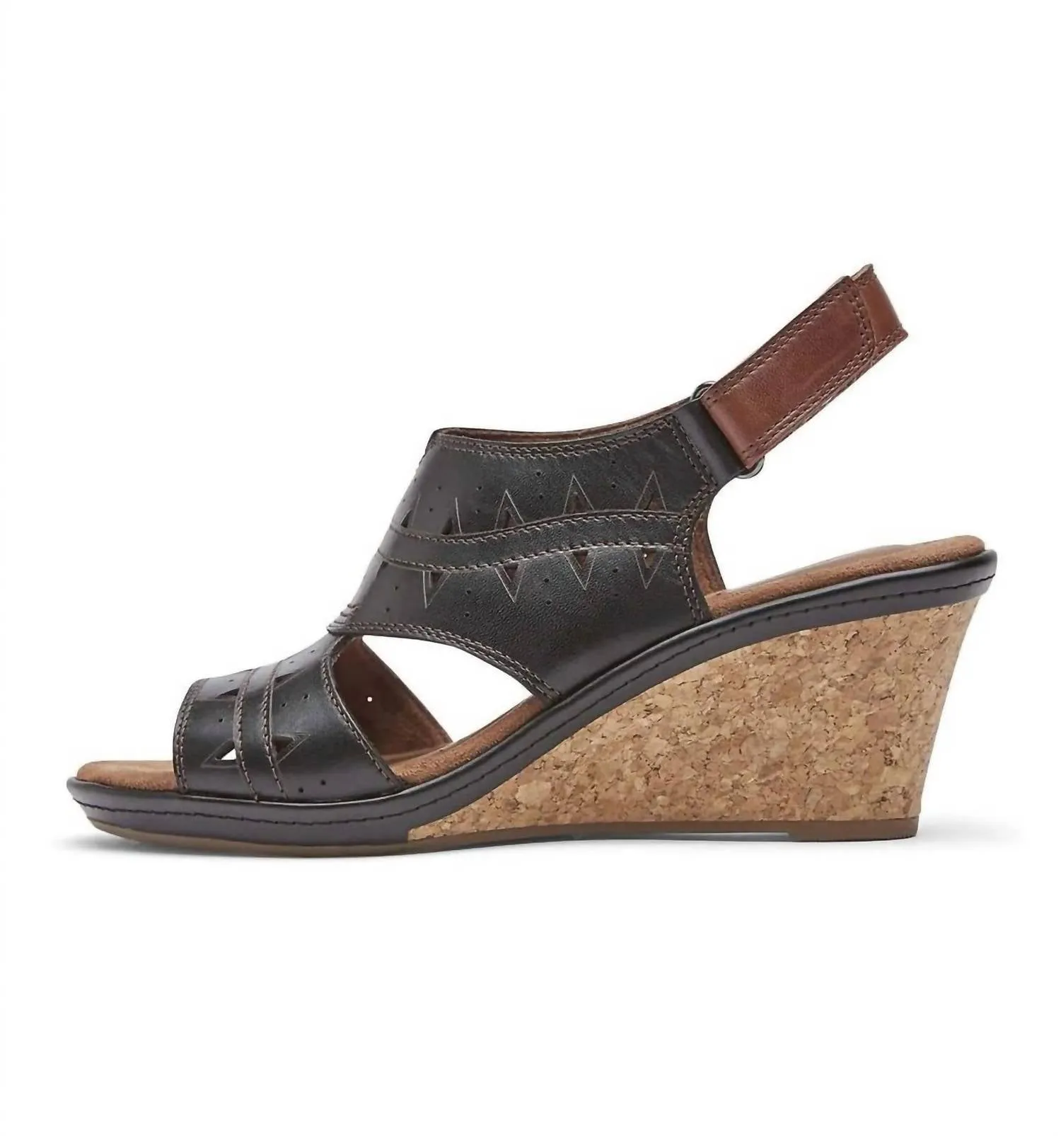 Janna Perf Sling Sandal In Black