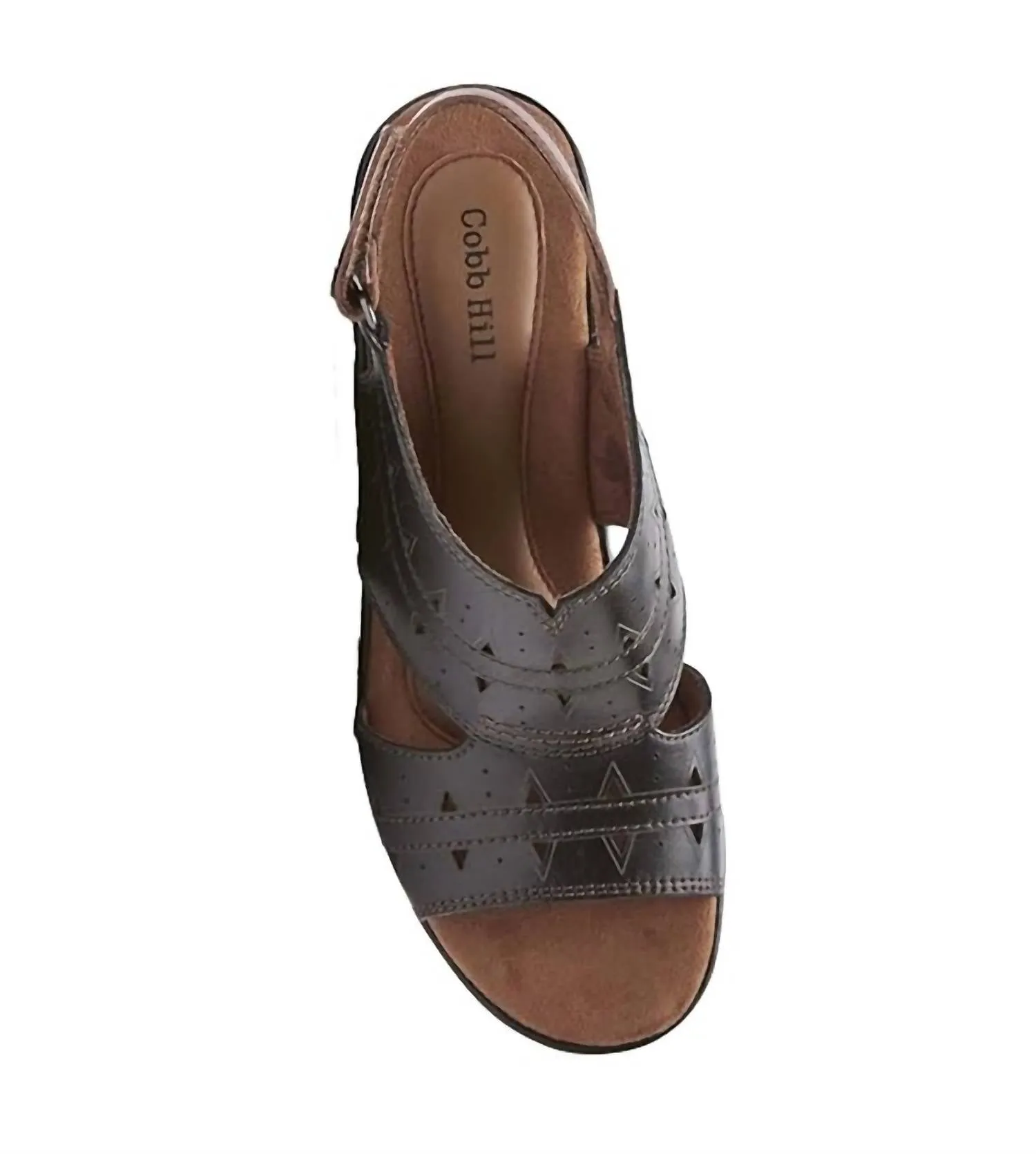Janna Perf Sling Sandal In Black