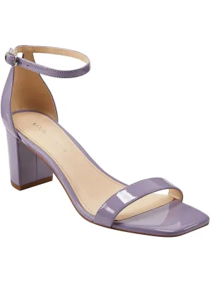 Jaron Womens Leather Ankle Strap Heels