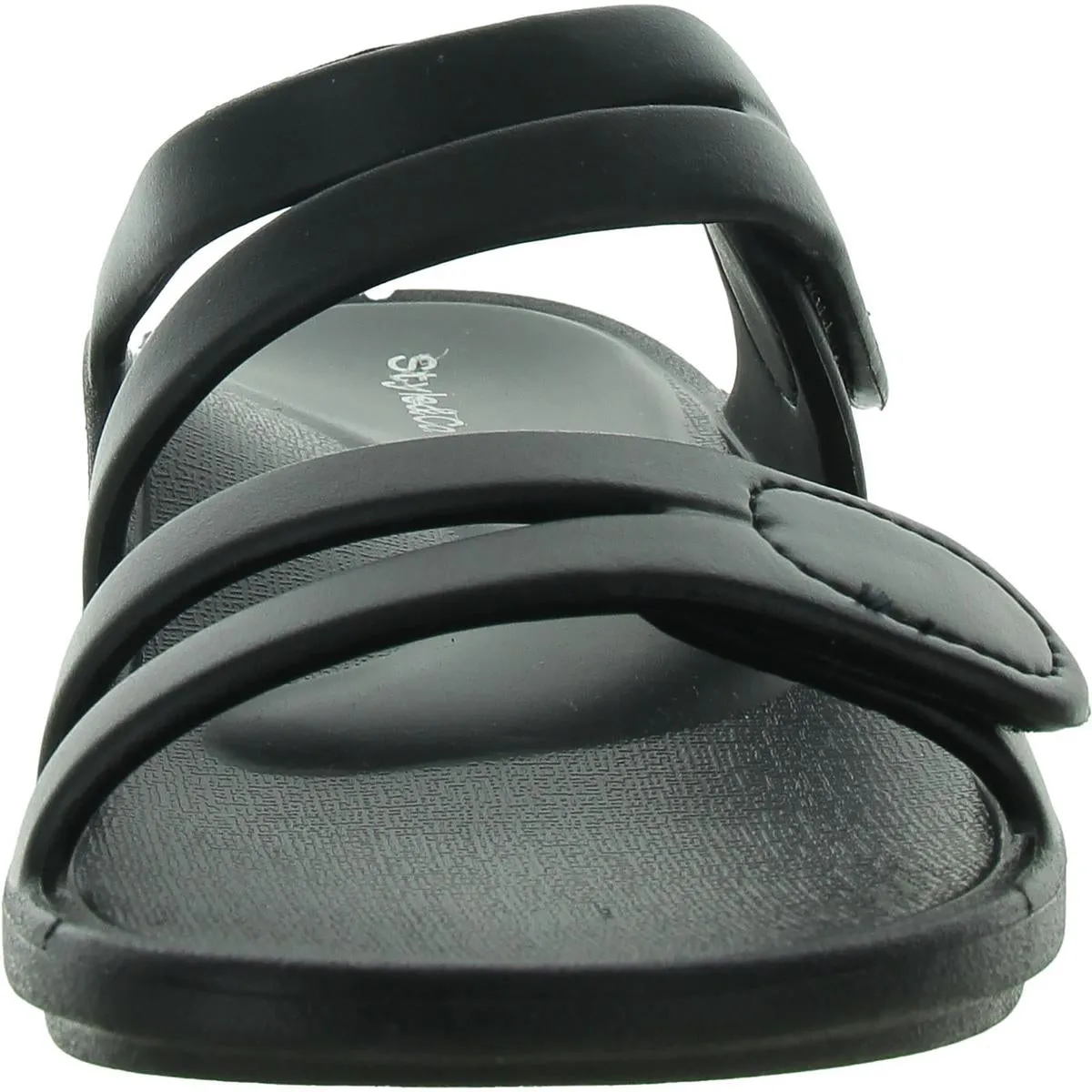 Jessaa Womens Strappy Open Toe Slide Sandals