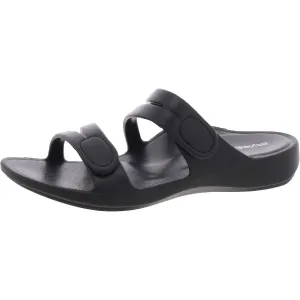 Jessaa Womens Strappy Open Toe Slide Sandals