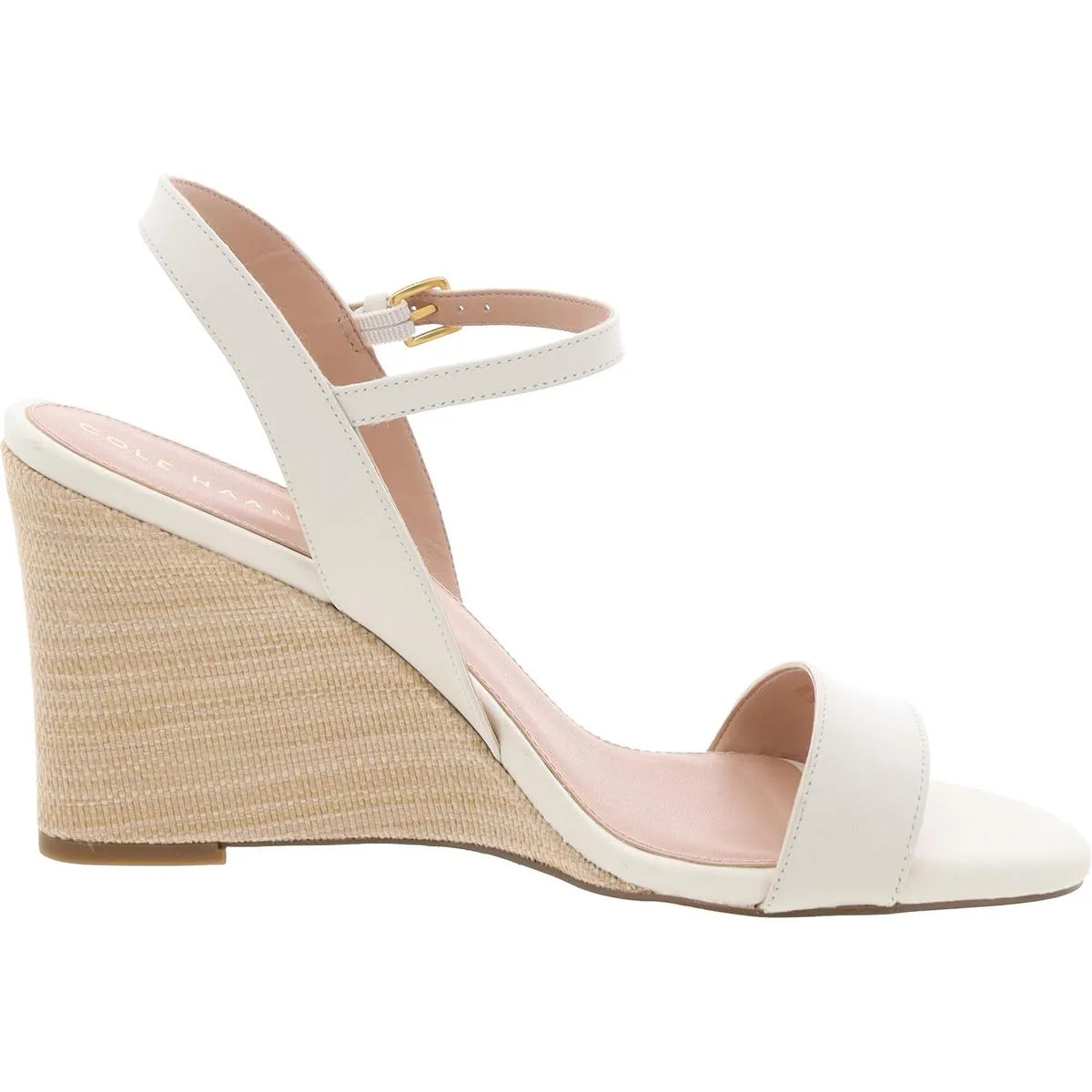 Josie Womens Buckle Manmade Wedge Sandals