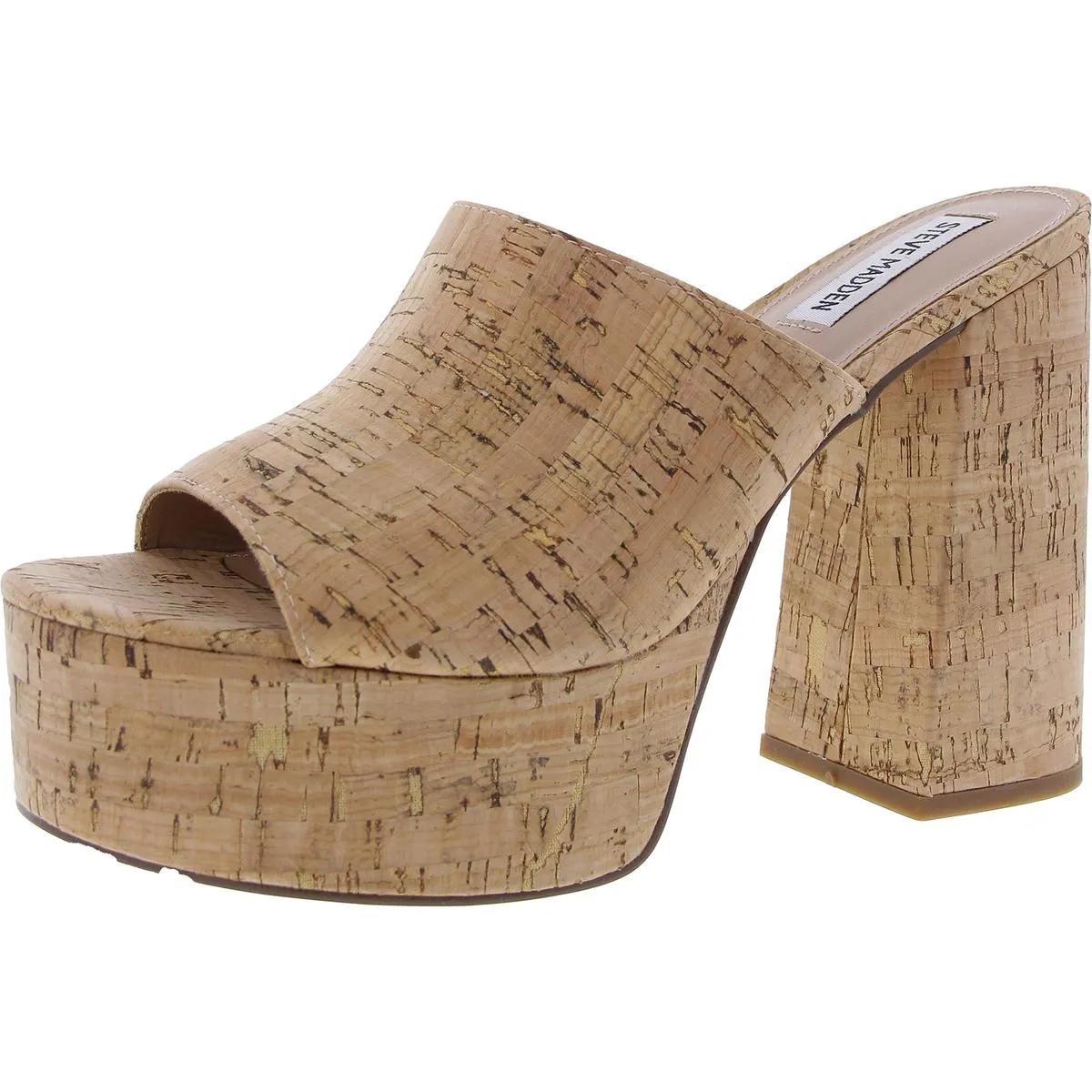 Jungle Womens Embossed Faux Leather Platform Sandals