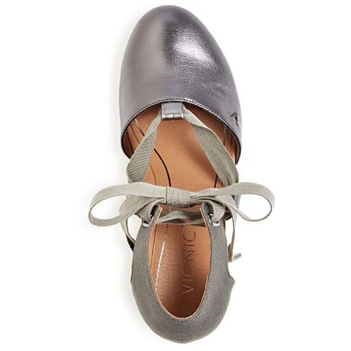 Kaitlyn Metallic Womens Leather Round Toe Wedge Sandals