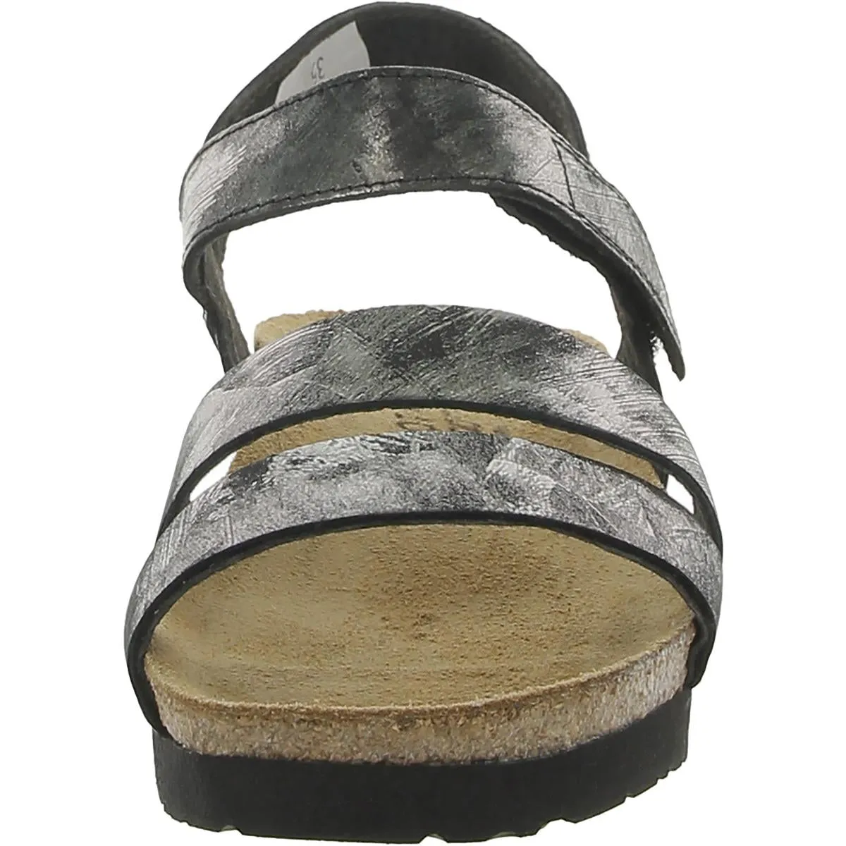 Kayla Womens Leather Strappy Wedge Sandals