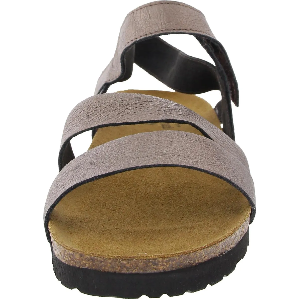 Kayla Womens Leather Strappy Wedge Sandals