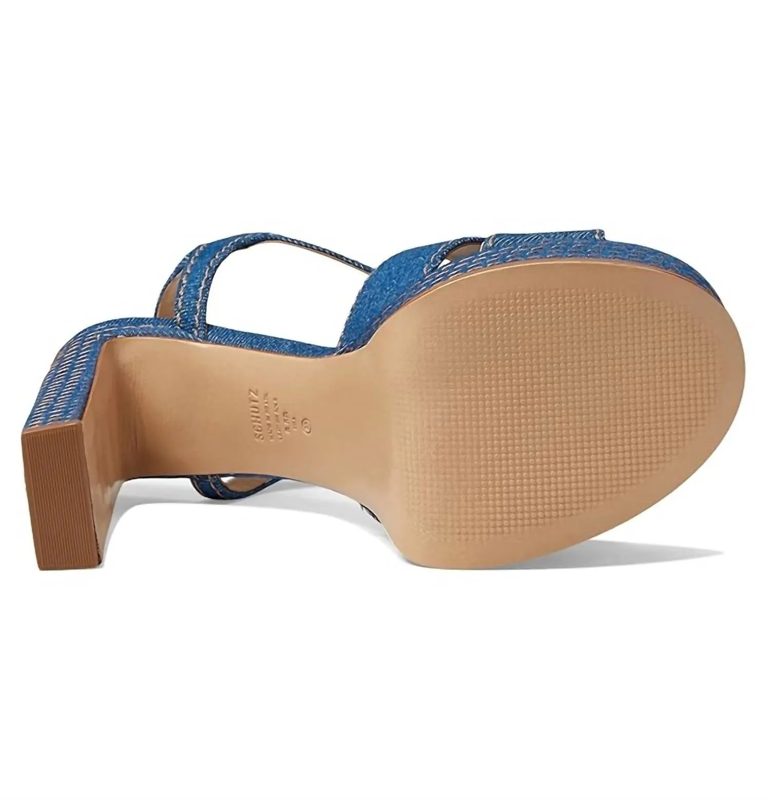 Keefa Platform Sandal In Denim