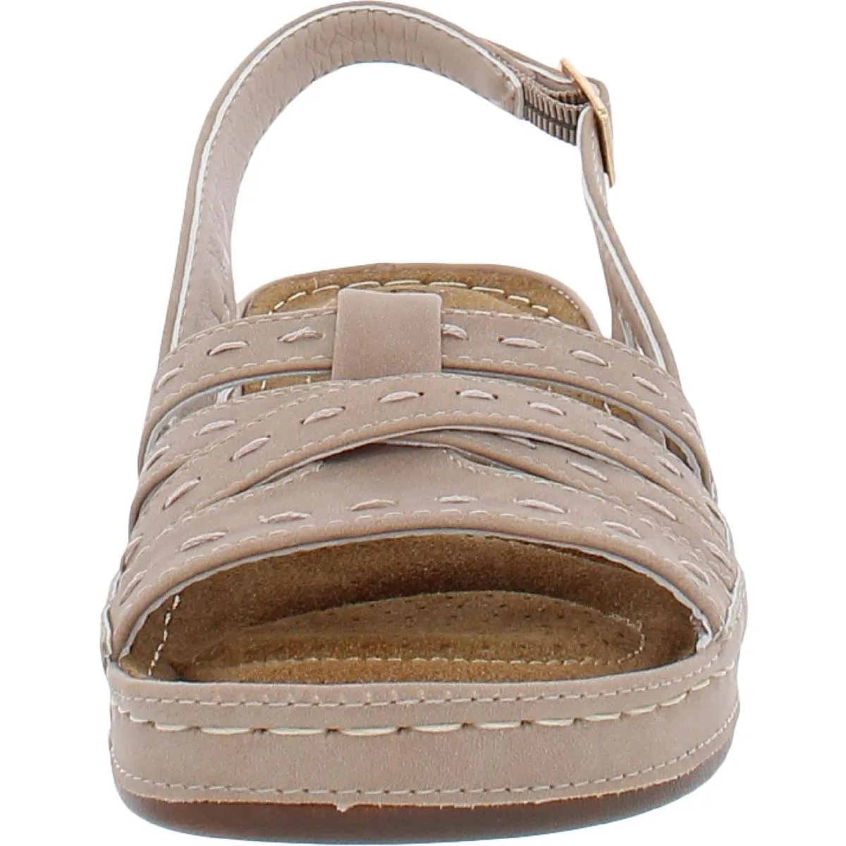 Kehlani  Womens Wedge Cushion Insole Slingback Sandals