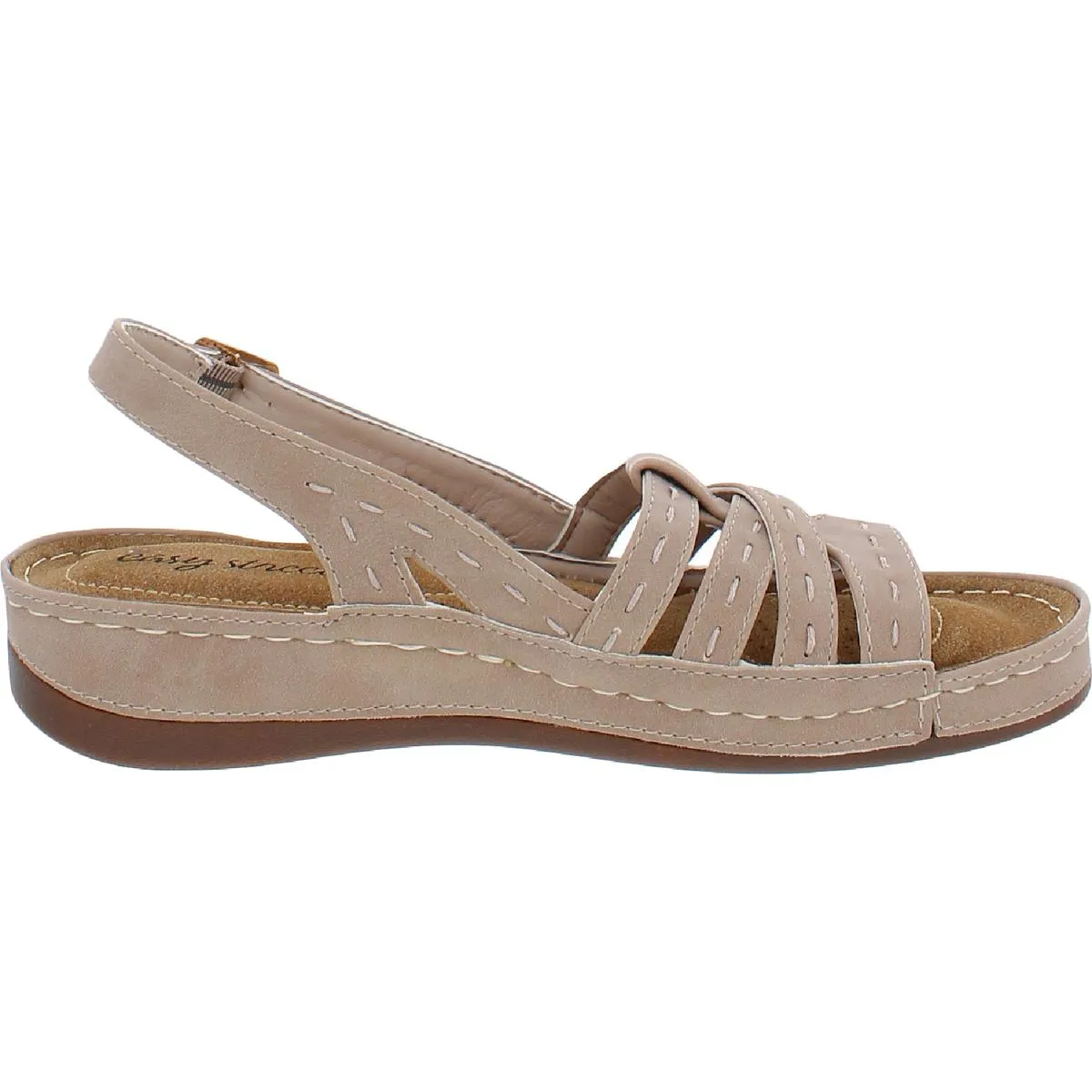 Kehlani  Womens Wedge Cushion Insole Slingback Sandals