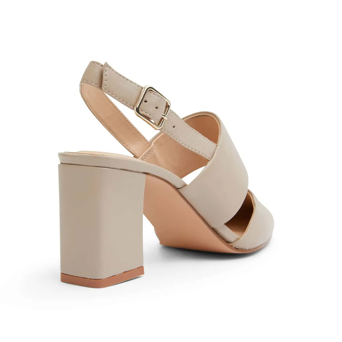 Kitson Heel in Nude Leather