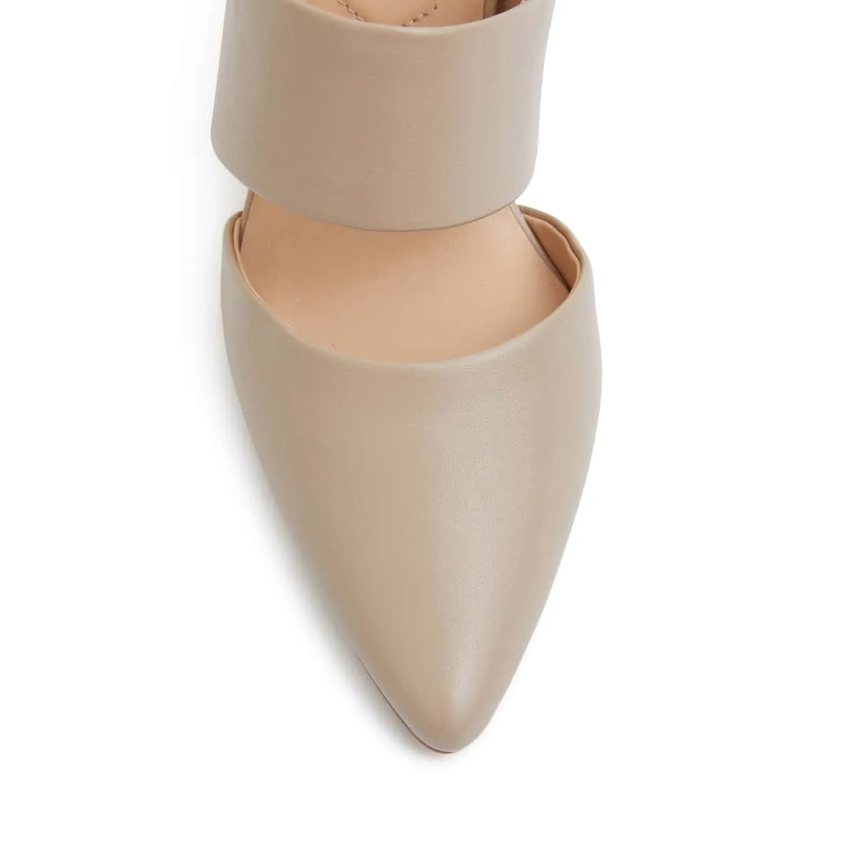 Kitson Heel in Nude Leather