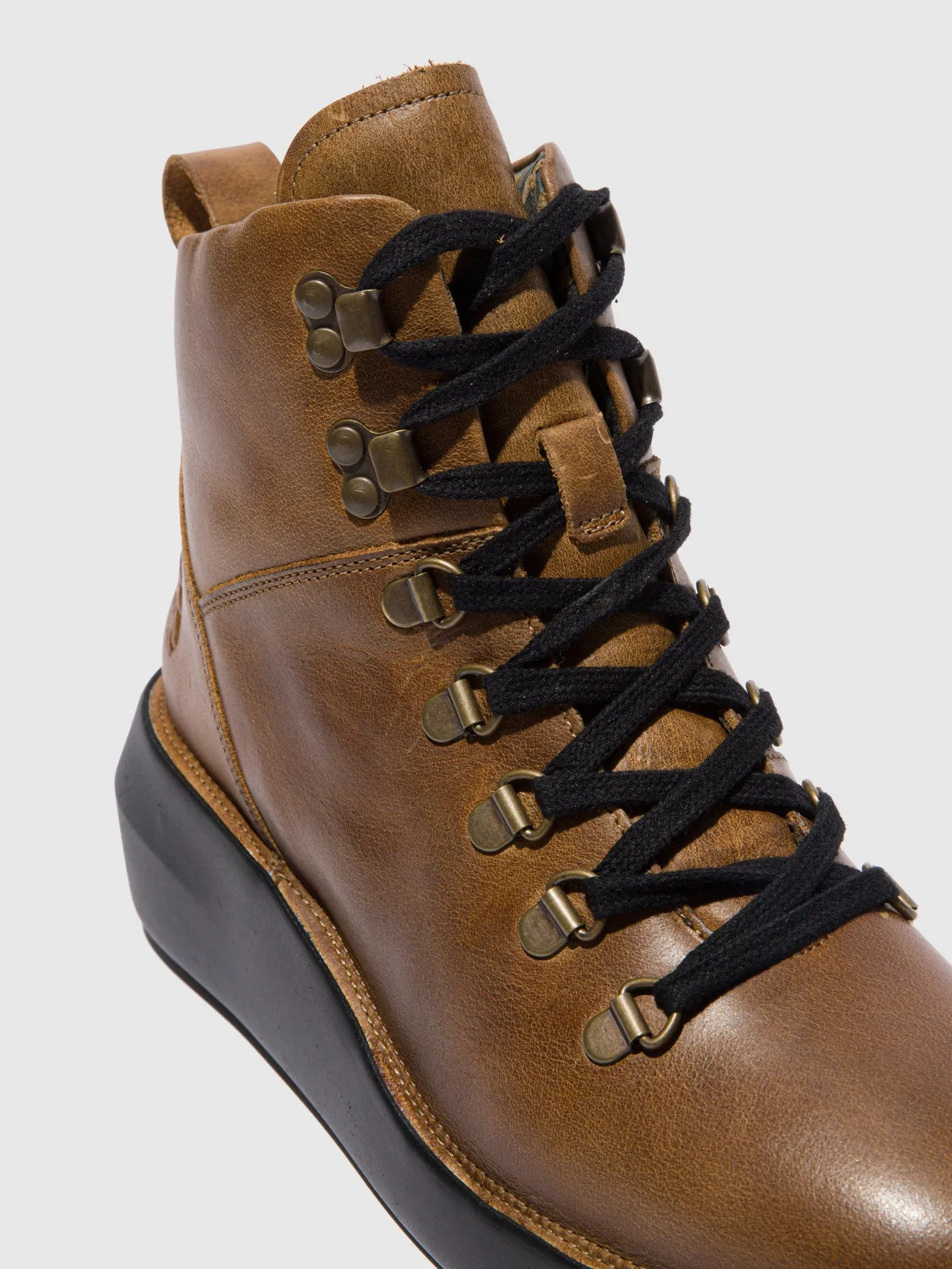 Lace-up Ankle Boots BIKA501FLY RUG CAMEL