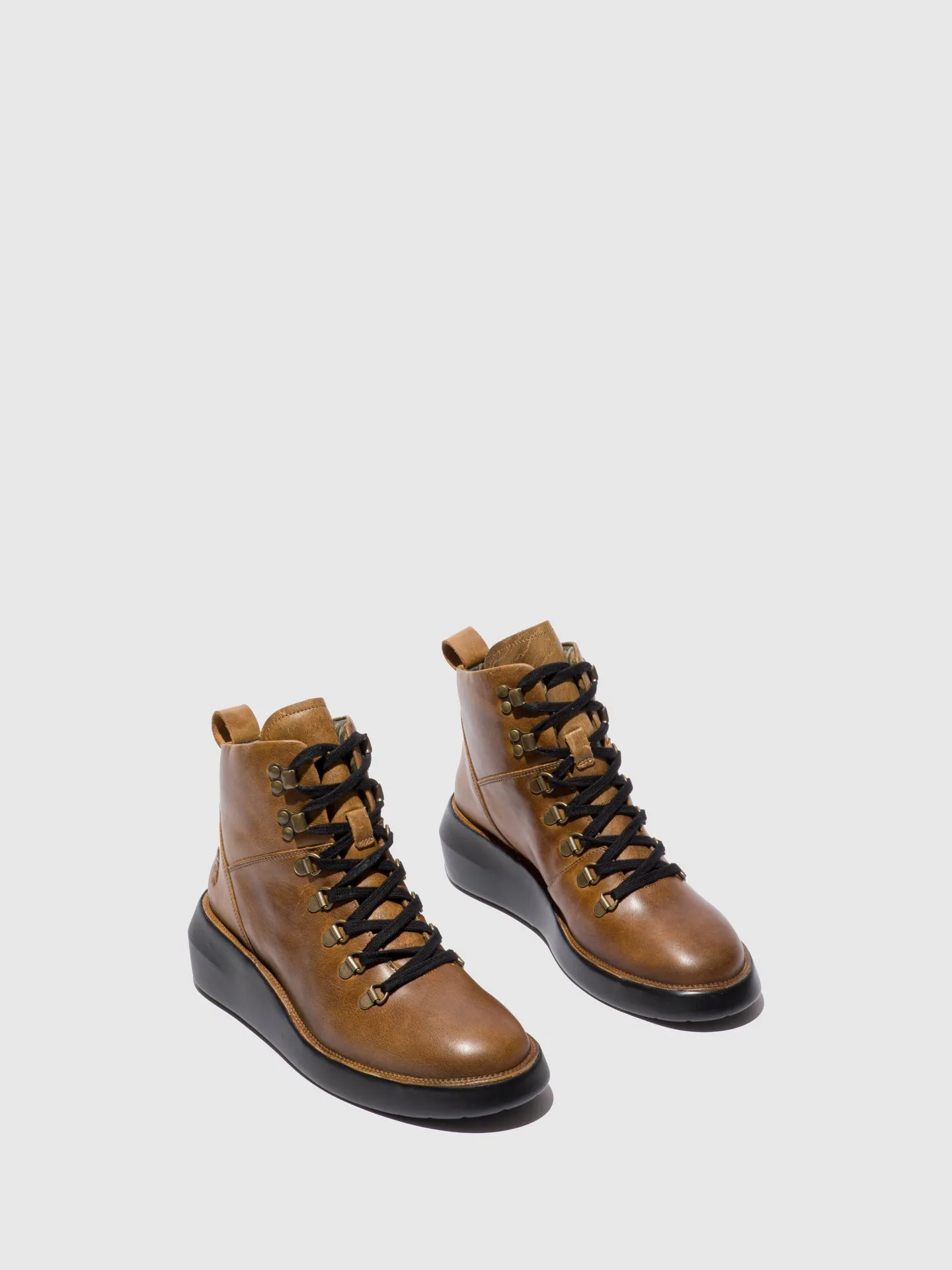 Lace-up Ankle Boots BIKA501FLY RUG CAMEL