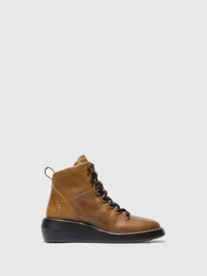 Lace-up Ankle Boots BIKA501FLY RUG CAMEL