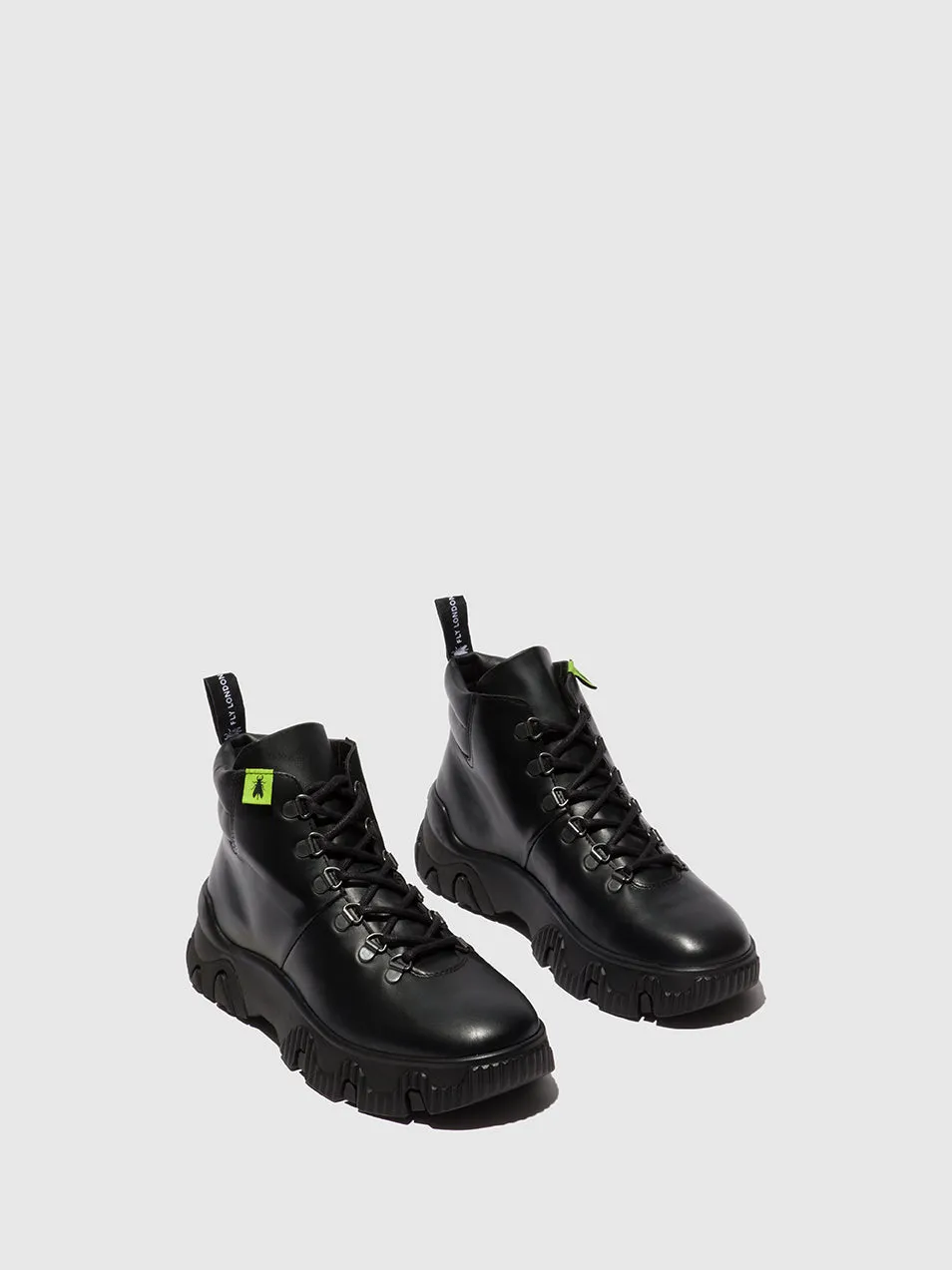 Lace-up Ankle Boots FIGA887FLY TUNDER BLACK