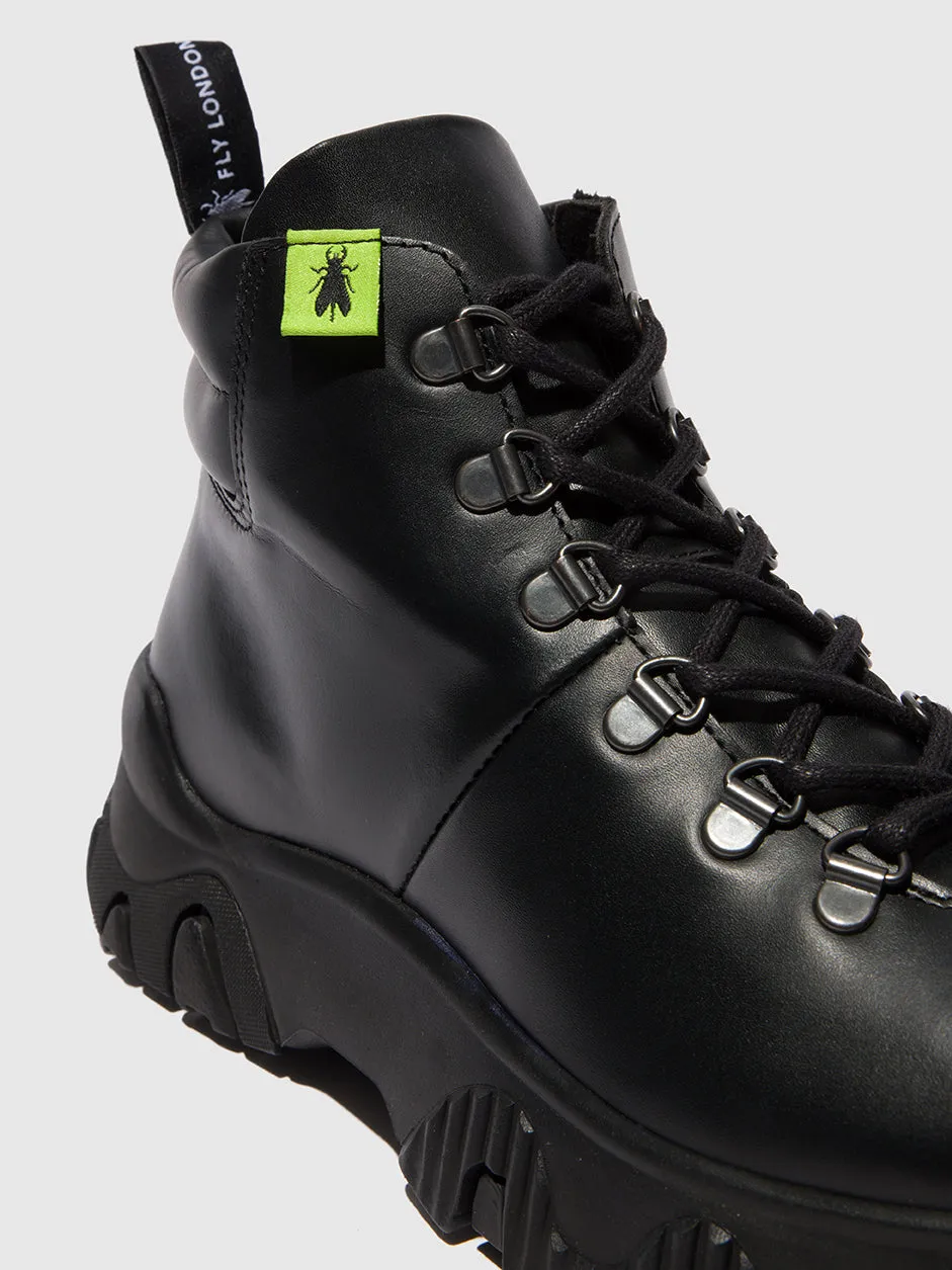 Lace-up Ankle Boots FIGA887FLY TUNDER BLACK