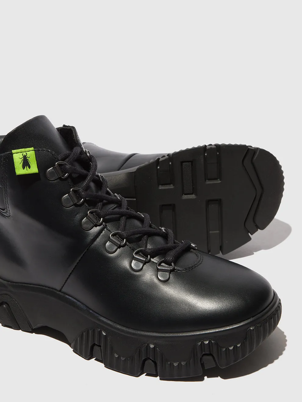 Lace-up Ankle Boots FIGA887FLY TUNDER BLACK