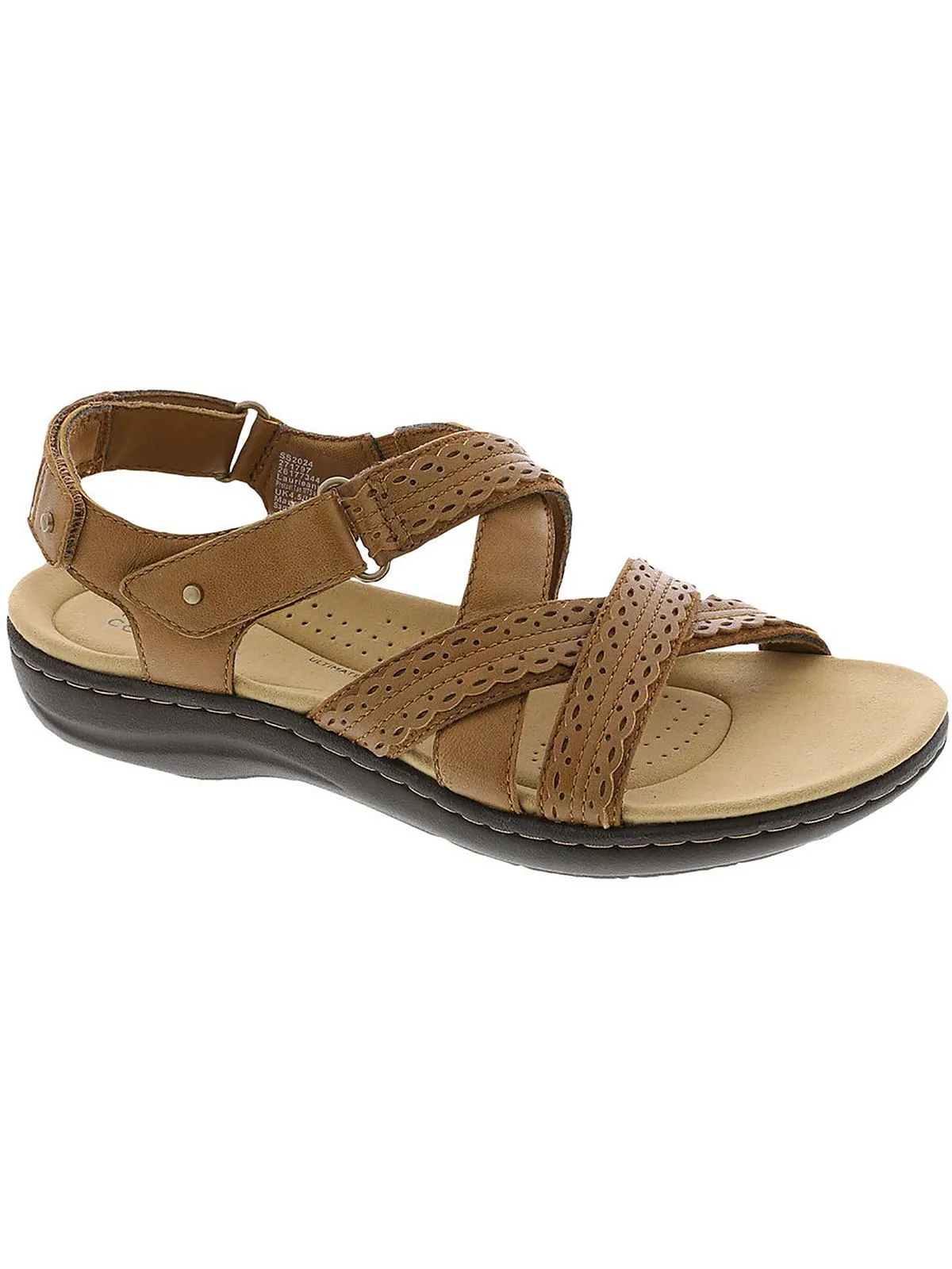 Laurieann Rena Womens Leather Casual Strappy Sandals