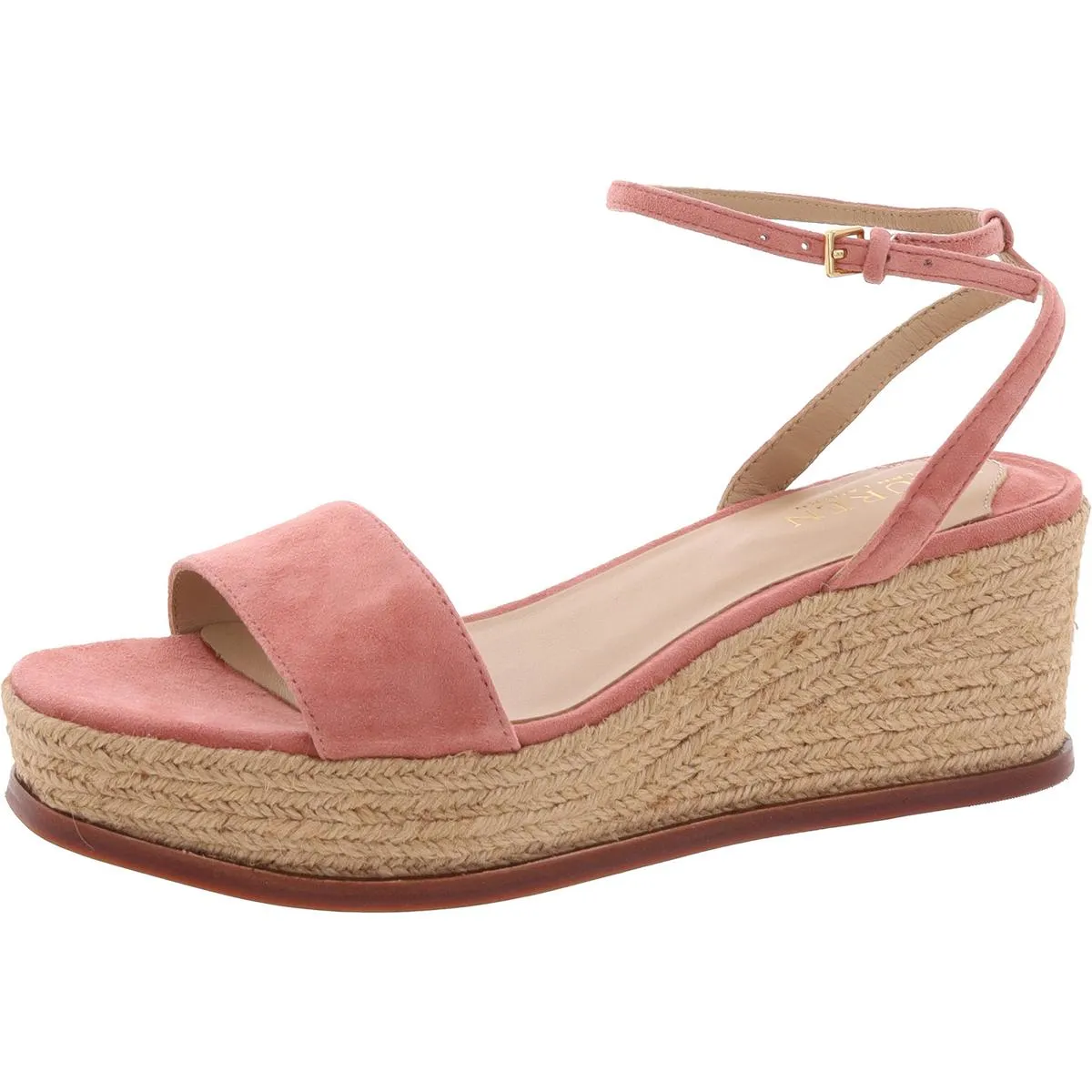 Leona Womens Leather Slingback Platform Sandals