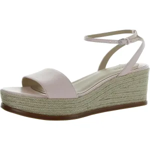 Leona Womens Leather Slingback Platform Sandals