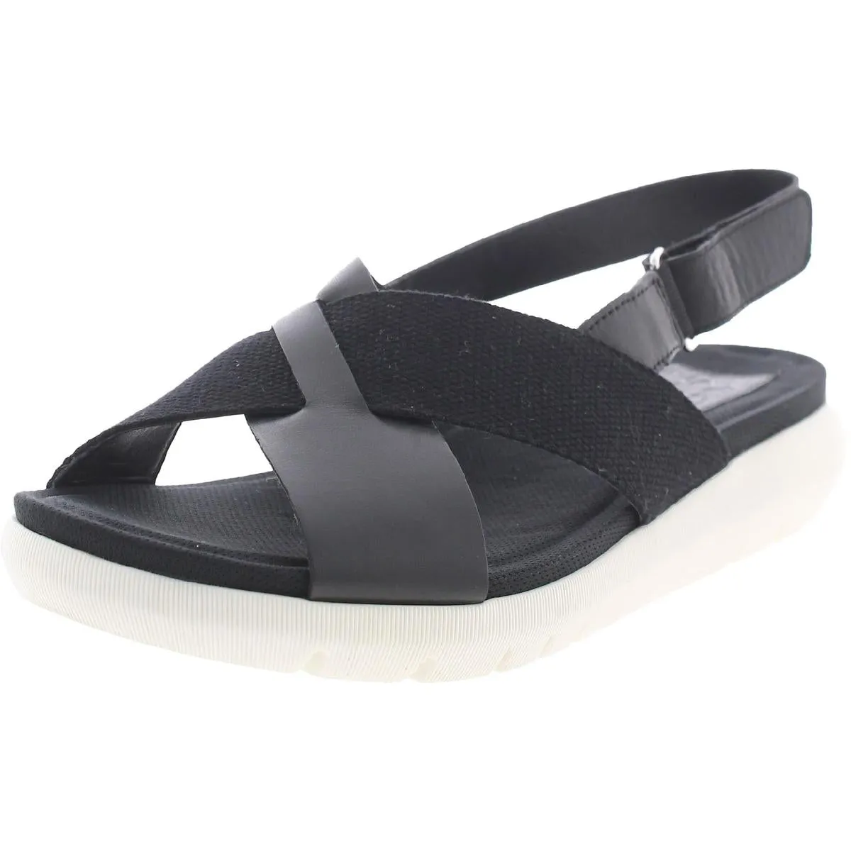 Lilac Womens Knit Leather Slingback Sandals