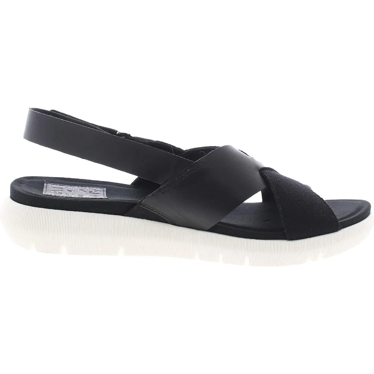 Lilac Womens Knit Leather Slingback Sandals