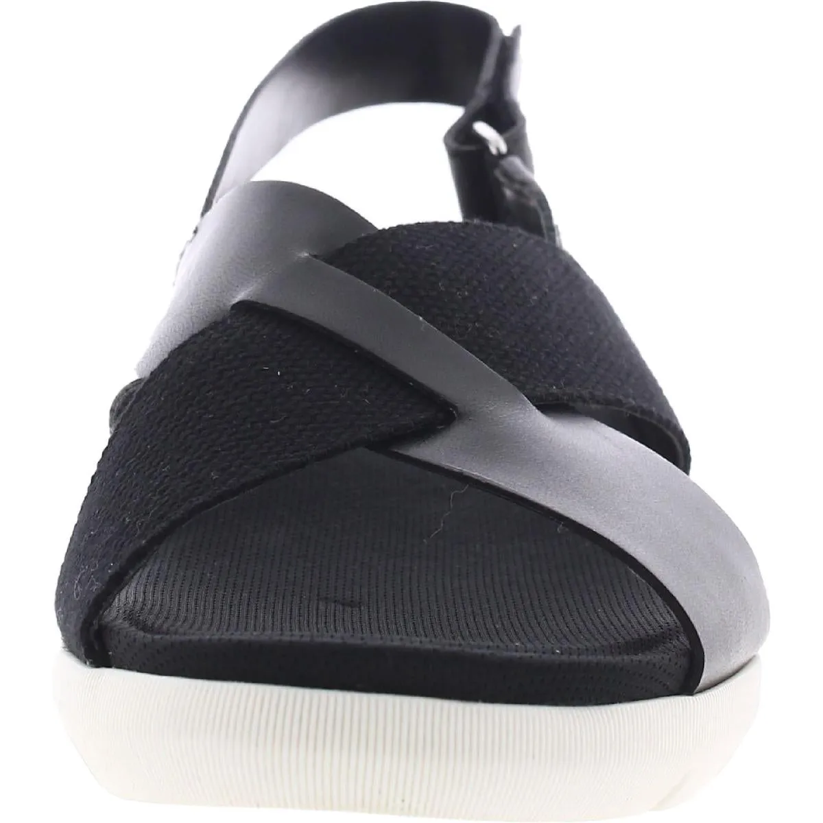 Lilac Womens Knit Leather Slingback Sandals