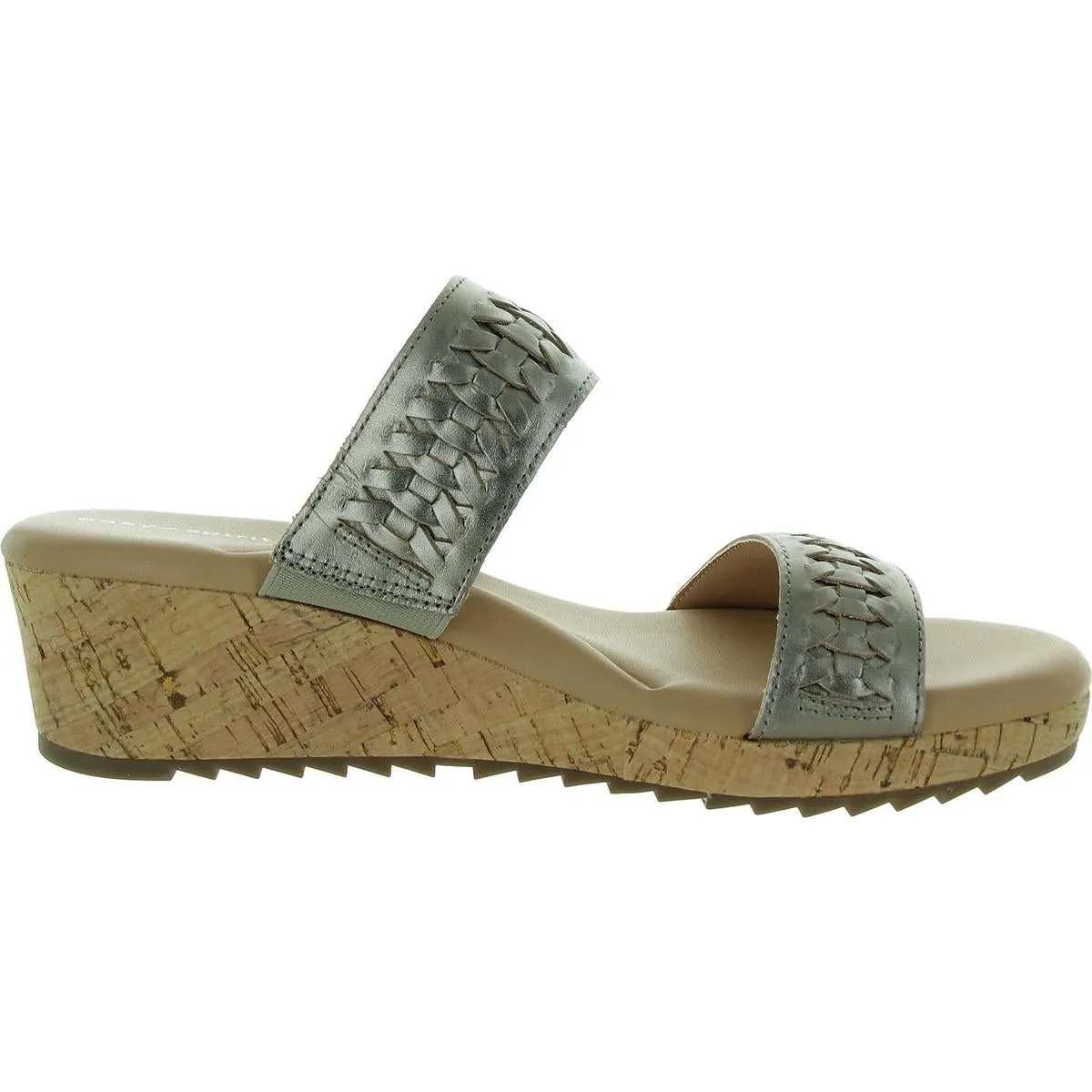 Lillia Womens Wedges Open Toe Slide Sandals