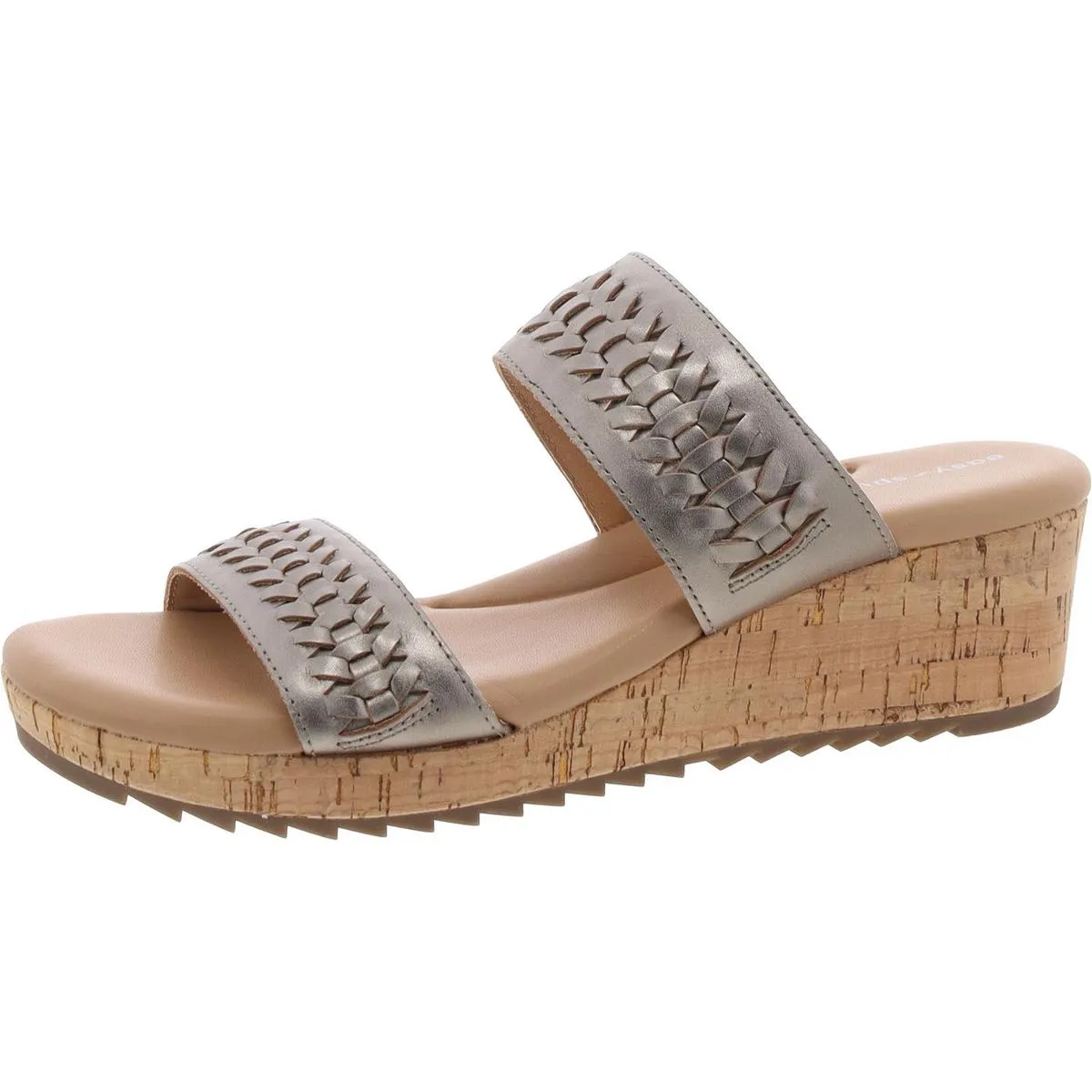 Lillia Womens Wedges Open Toe Slide Sandals