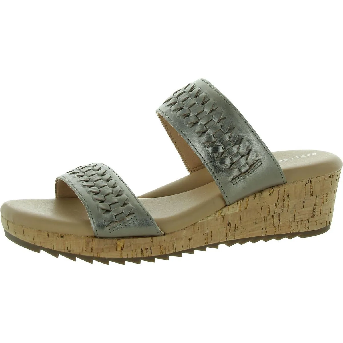 Lillia Womens Wedges Open Toe Slide Sandals
