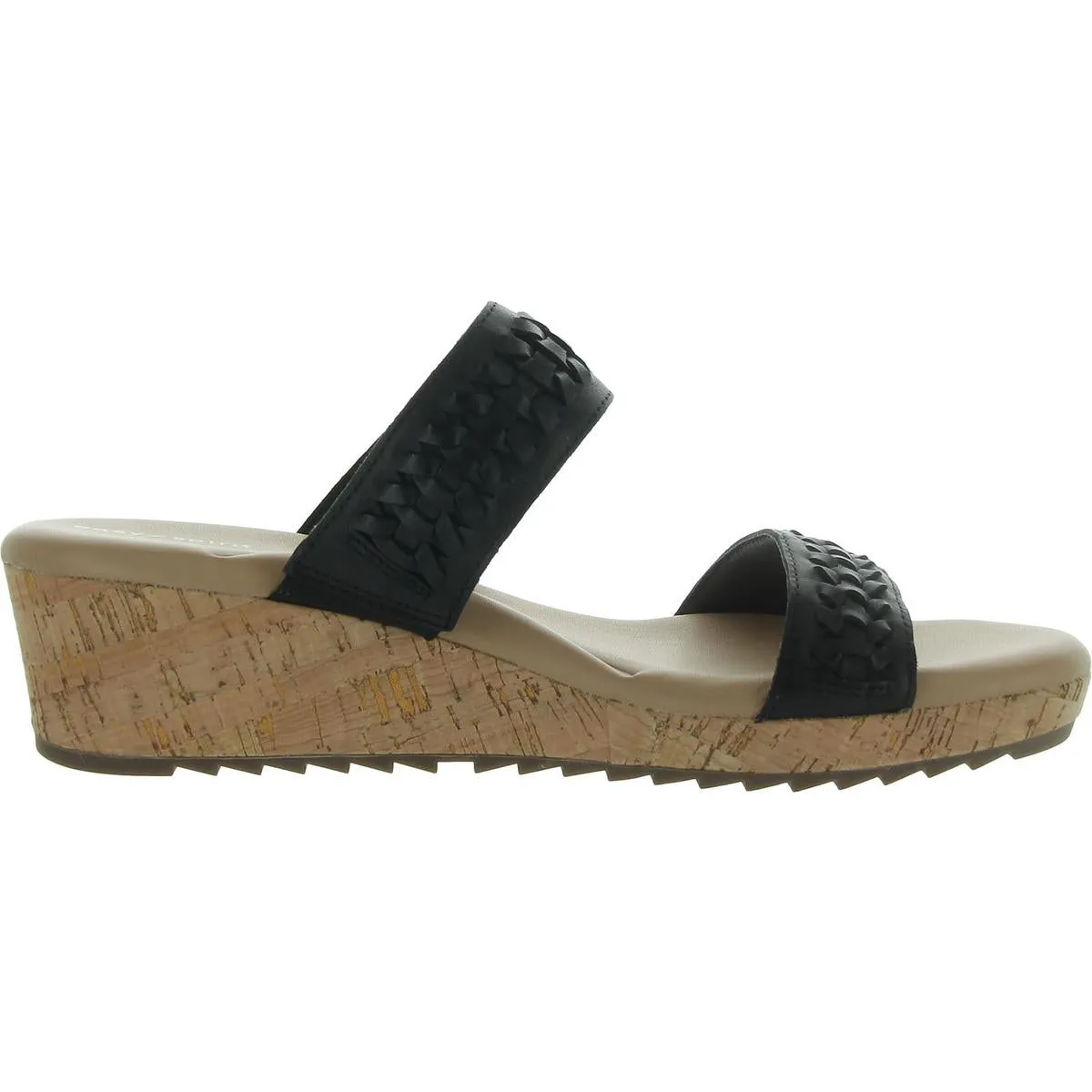 Lillia Womens Wedges Open Toe Slide Sandals