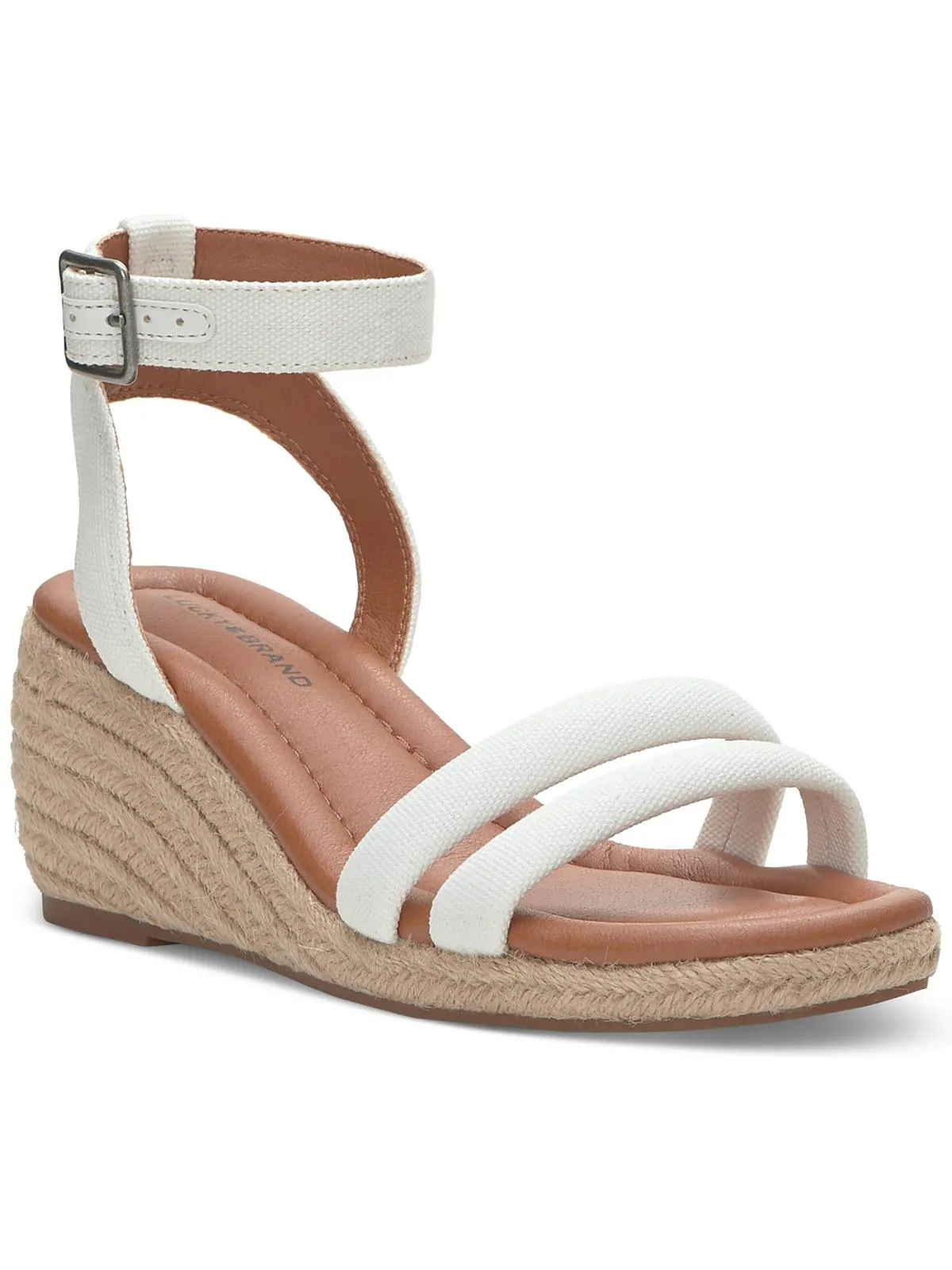 LKNASLI Womens Ankle Strap Warm Wedge Sandals