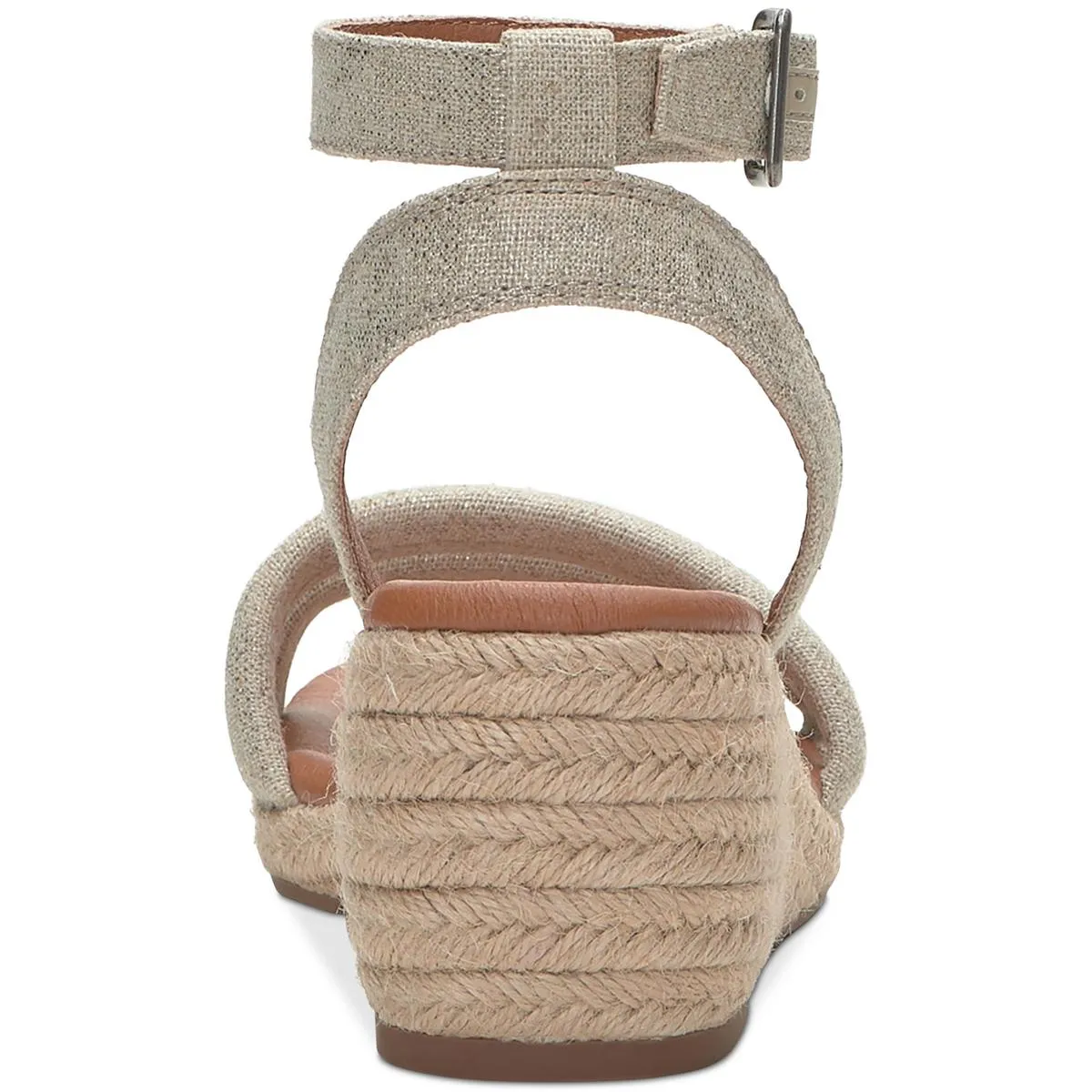 LKNASLI Womens Ankle Strap Warm Wedge Sandals
