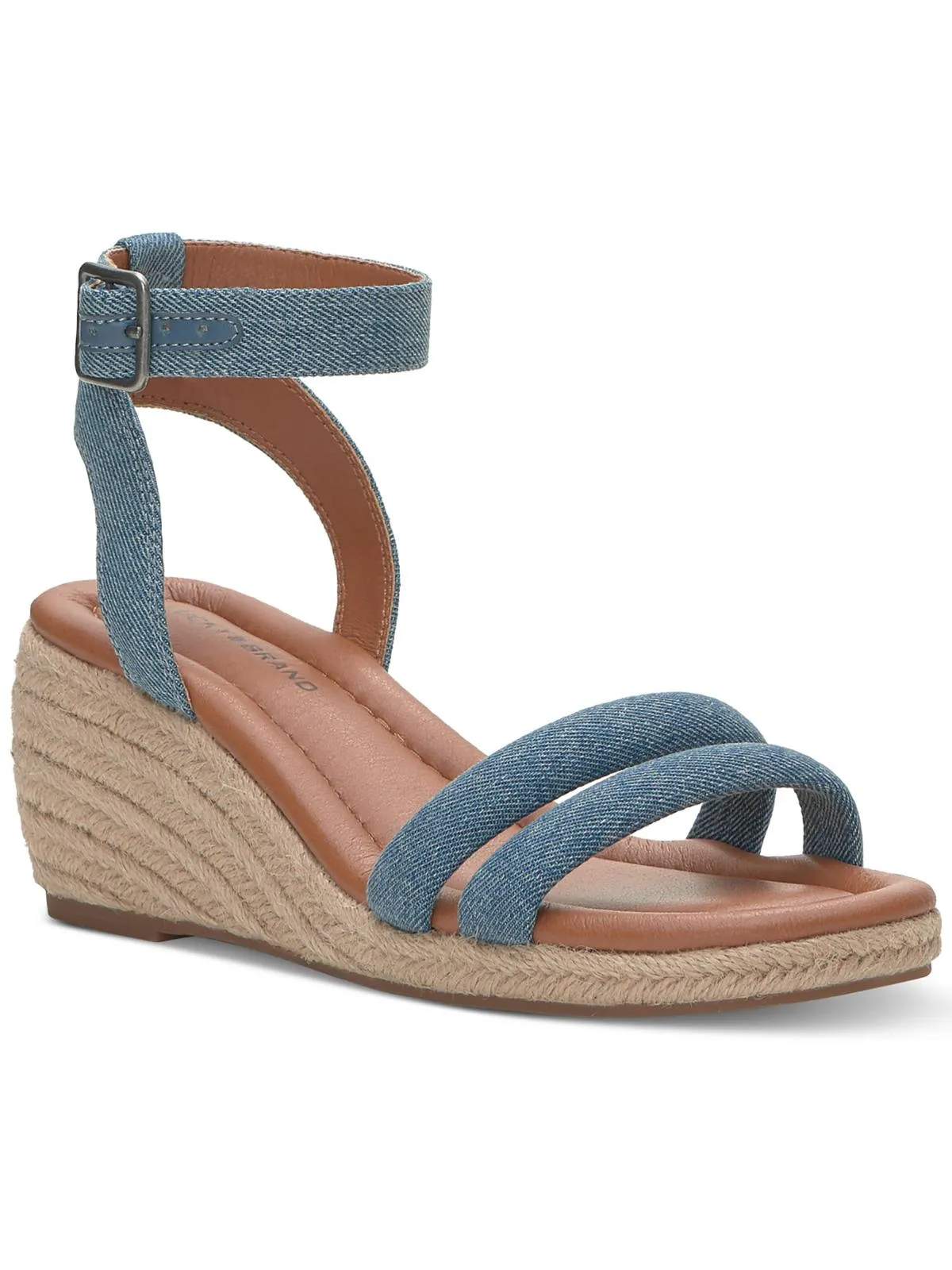 LKNASLI Womens Ankle Strap Warm Wedge Sandals