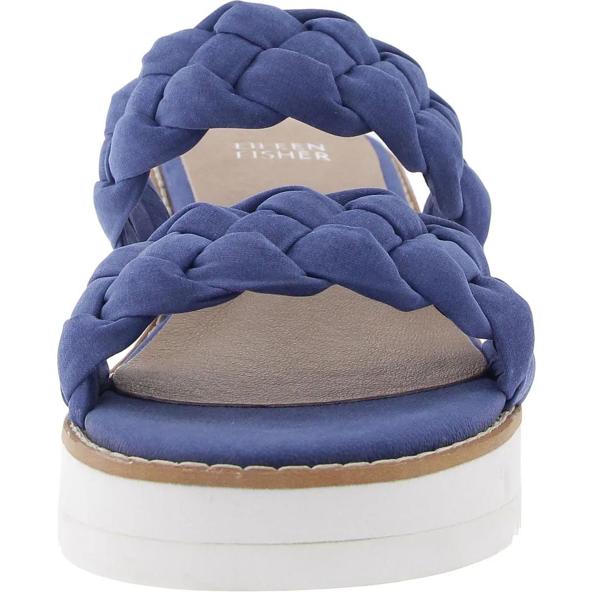 LOOP Womens Braided Manmade Platform Sandals