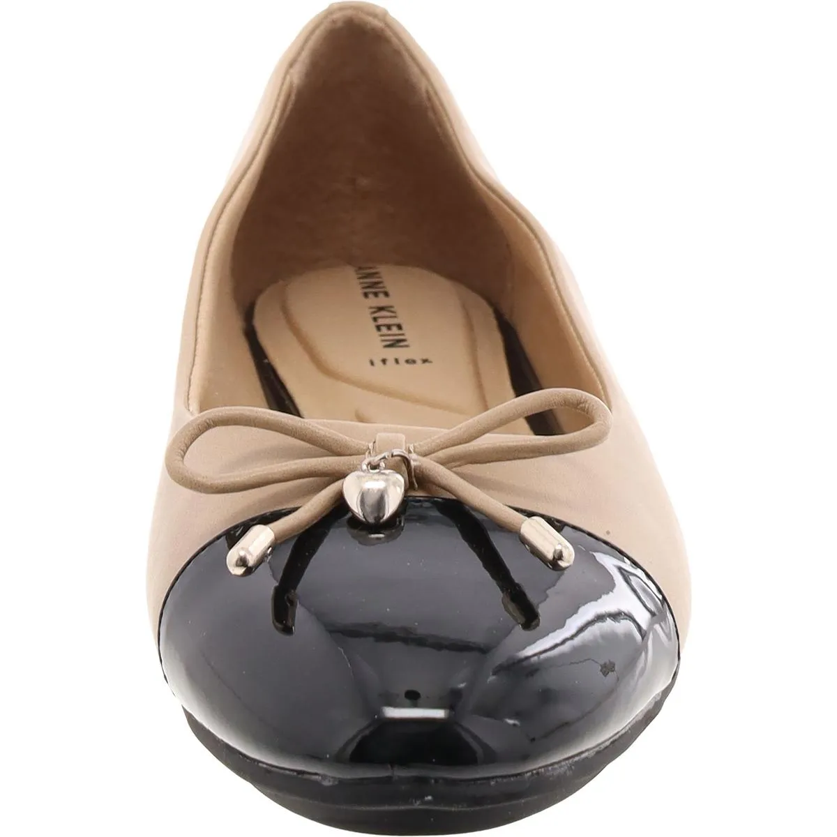 LUCI Womens Faux Leather Slip On Flat Shoes