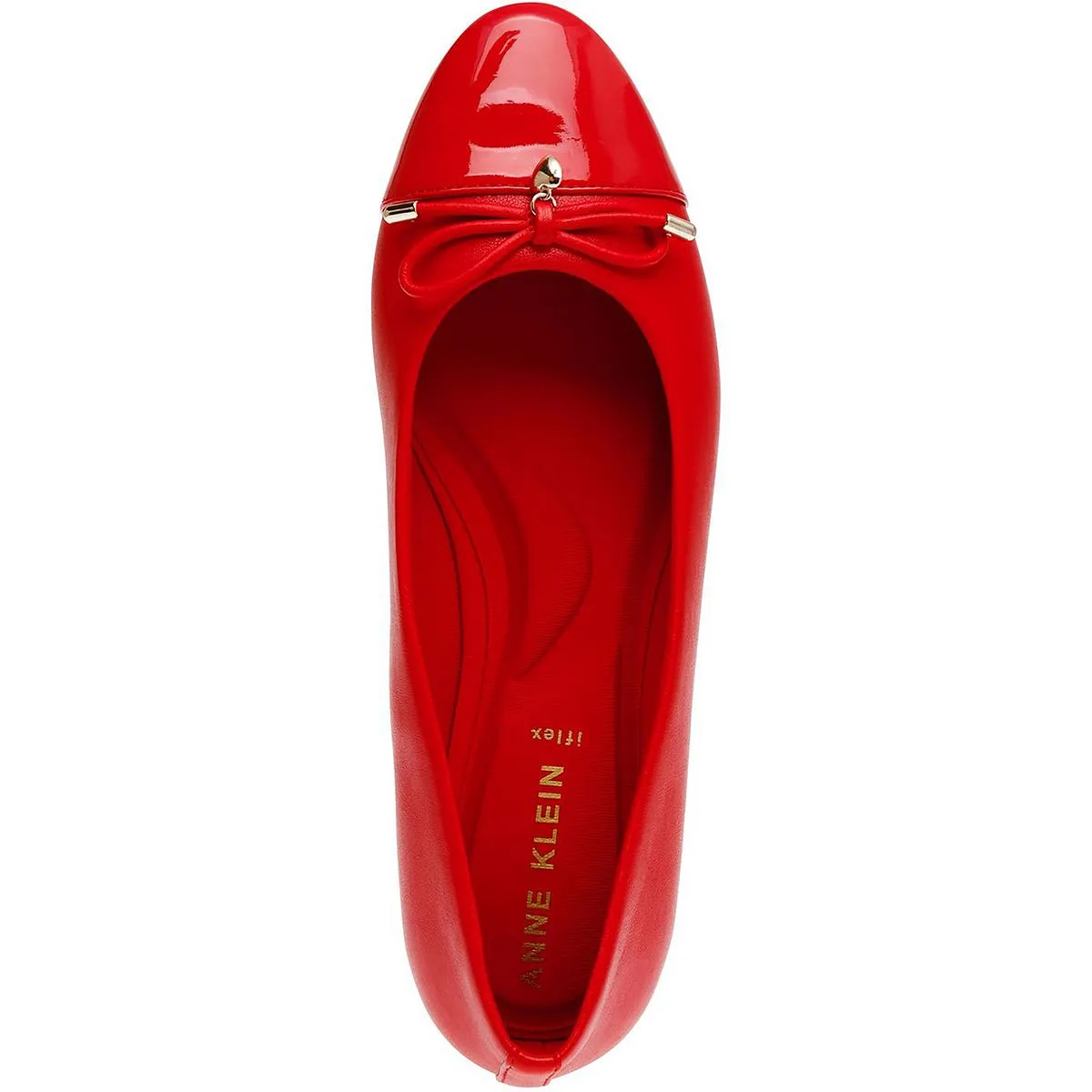 LUCI Womens Faux Leather Slip On Flat Shoes