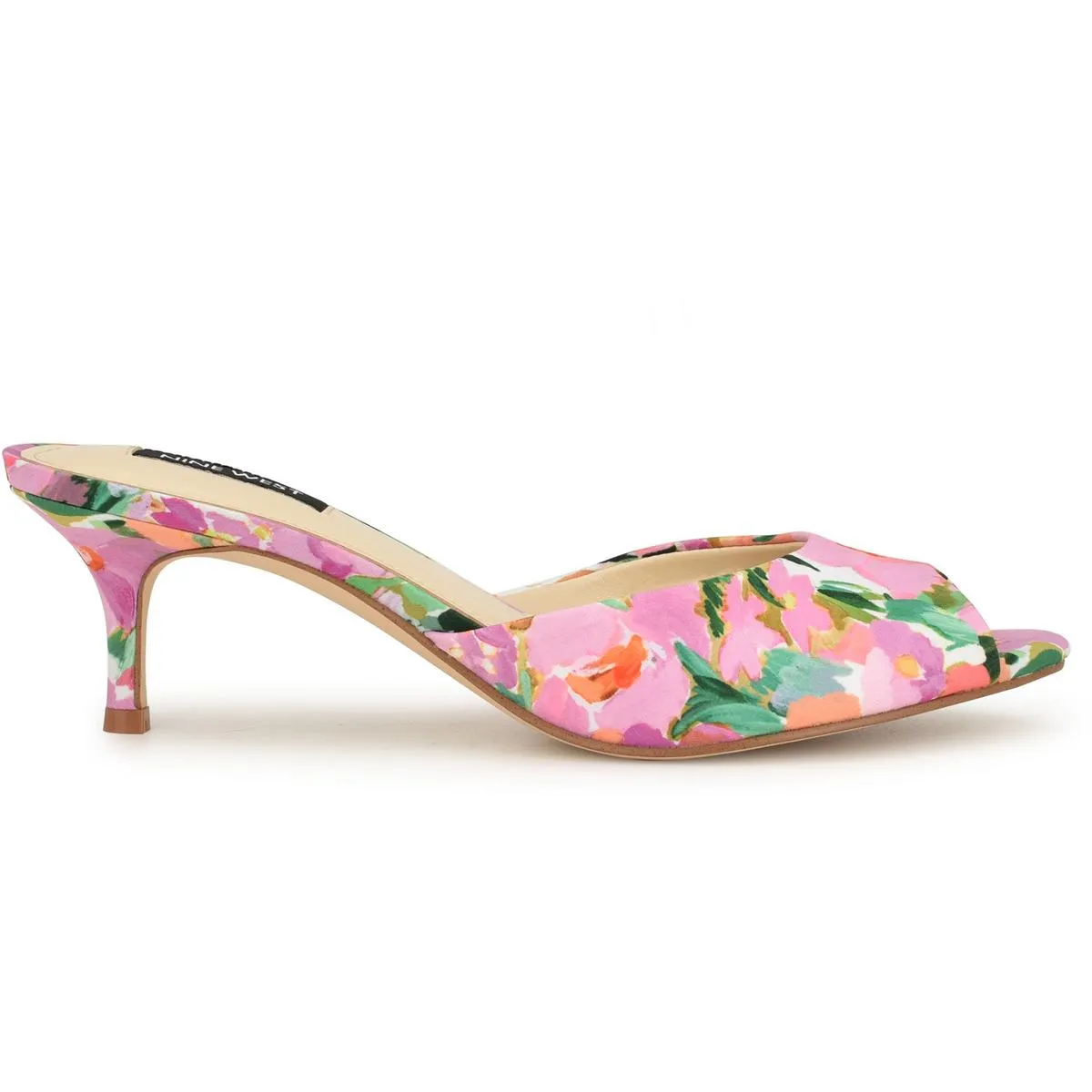 LUVLIE2 Womens Cushioned Footbed Man Made Mule Sandals