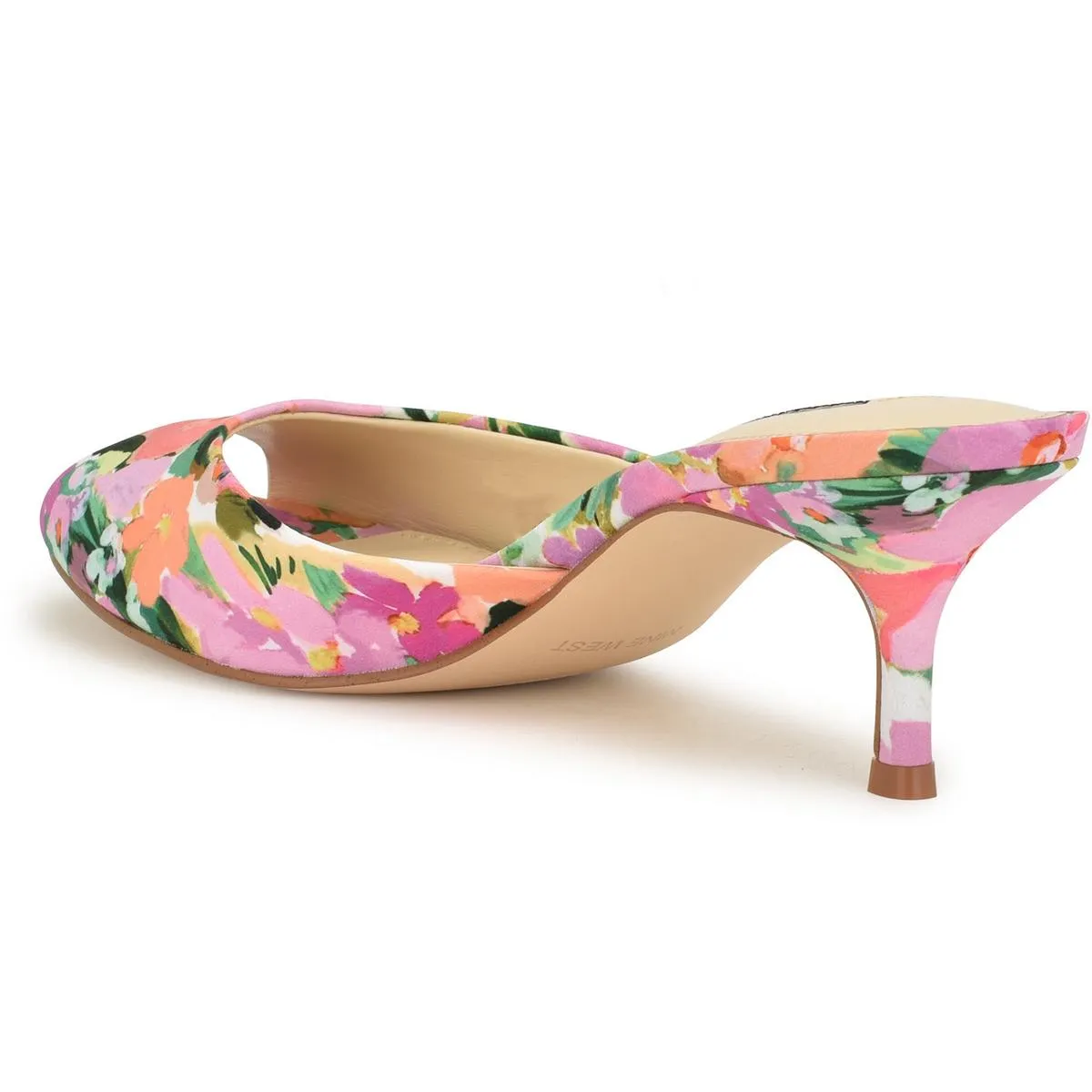 LUVLIE2 Womens Cushioned Footbed Man Made Mule Sandals