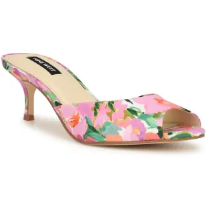 LUVLIE2 Womens Cushioned Footbed Man Made Mule Sandals