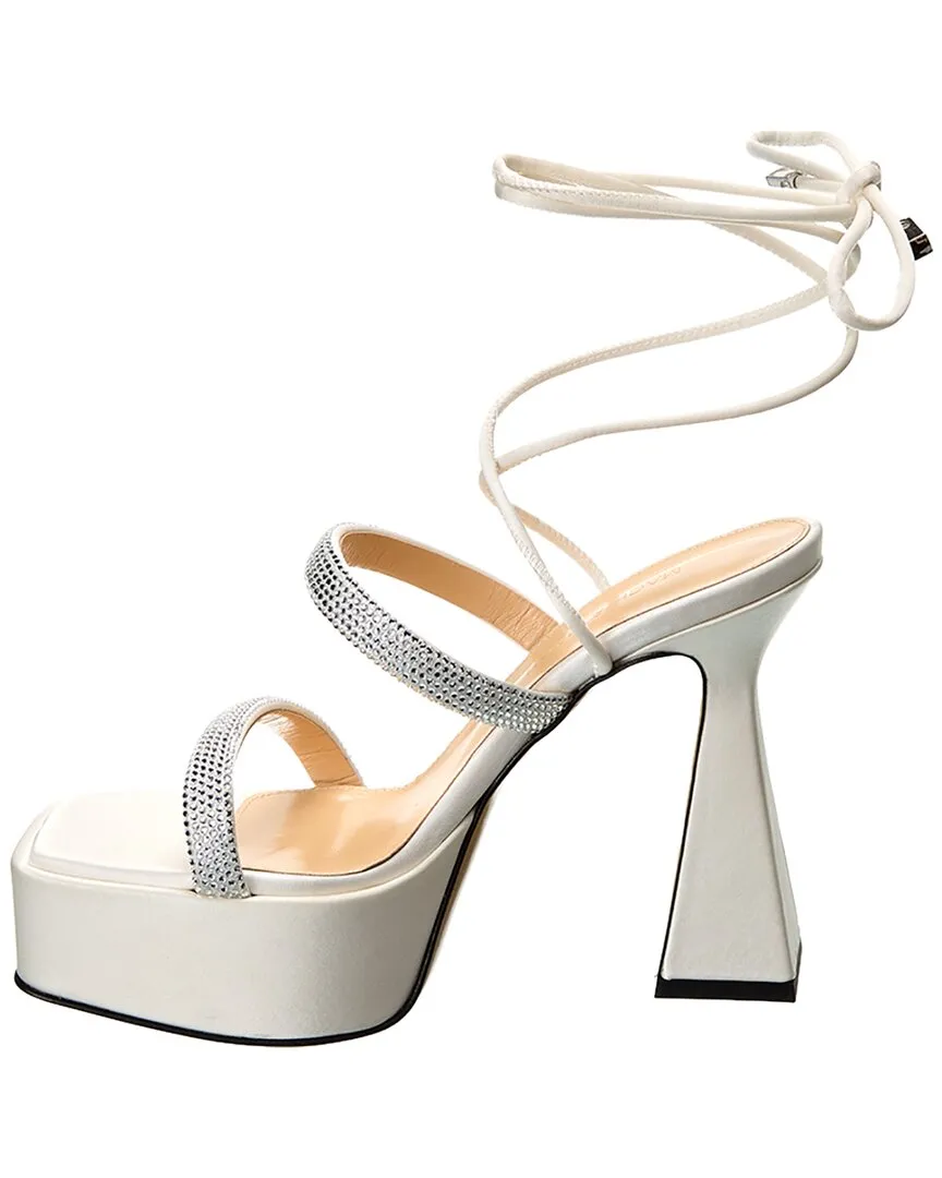 Mach & Mach Devon Satin Platform Sandal
