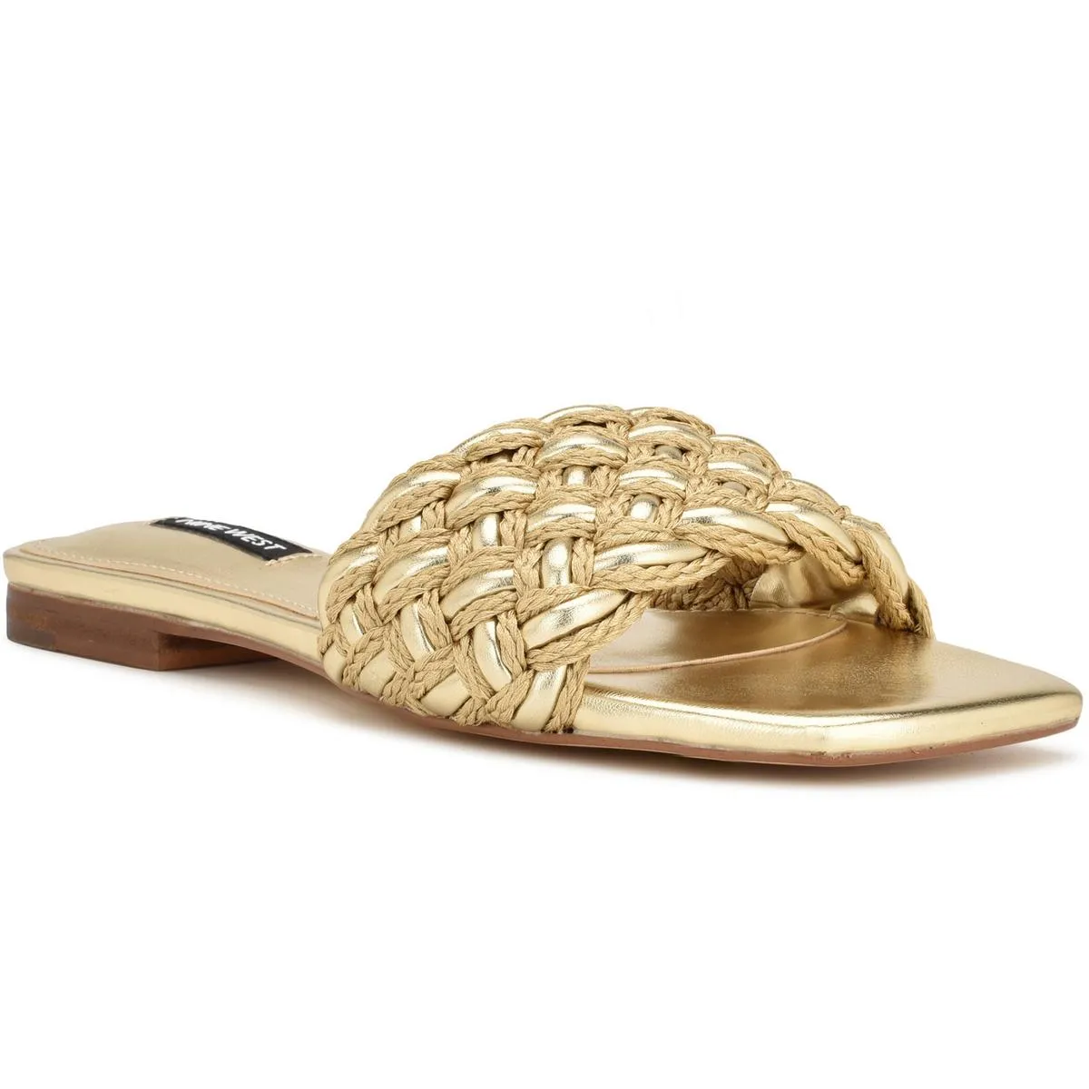 Maci 2 Womens Woven Slip On Slide Sandals