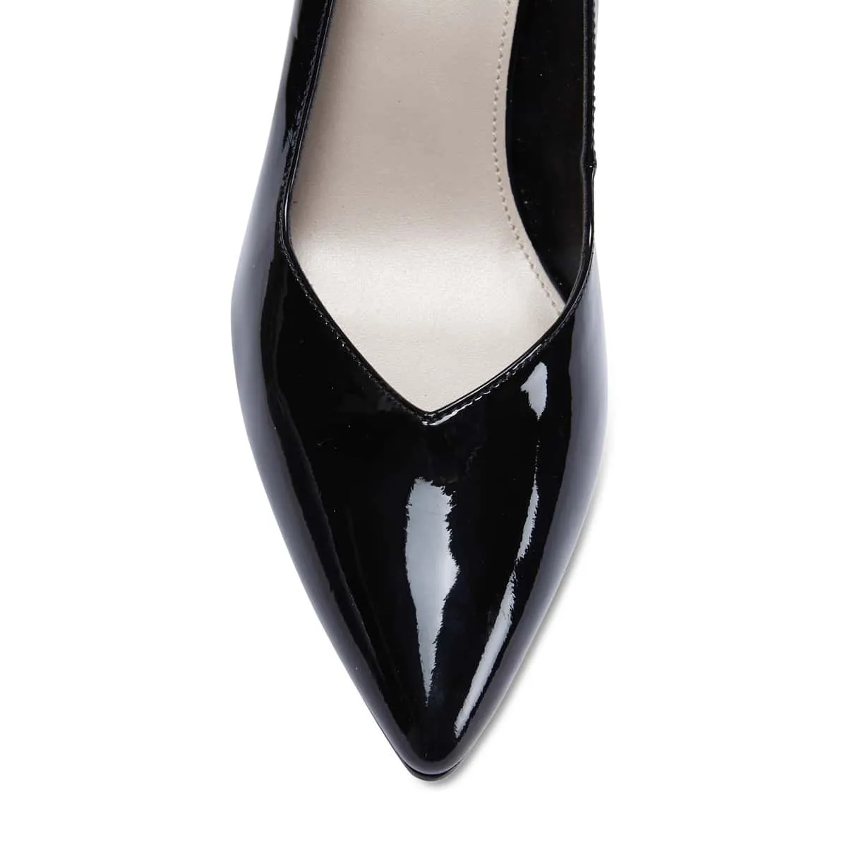 Maestro Heel in Black Patent