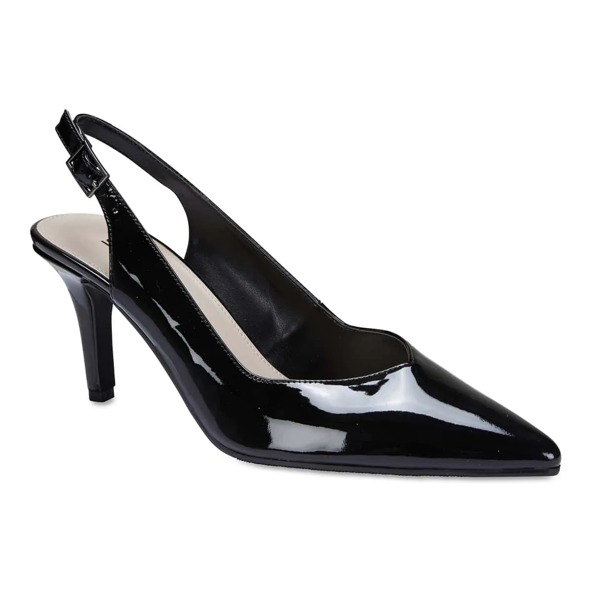 Maestro Heel in Black Patent