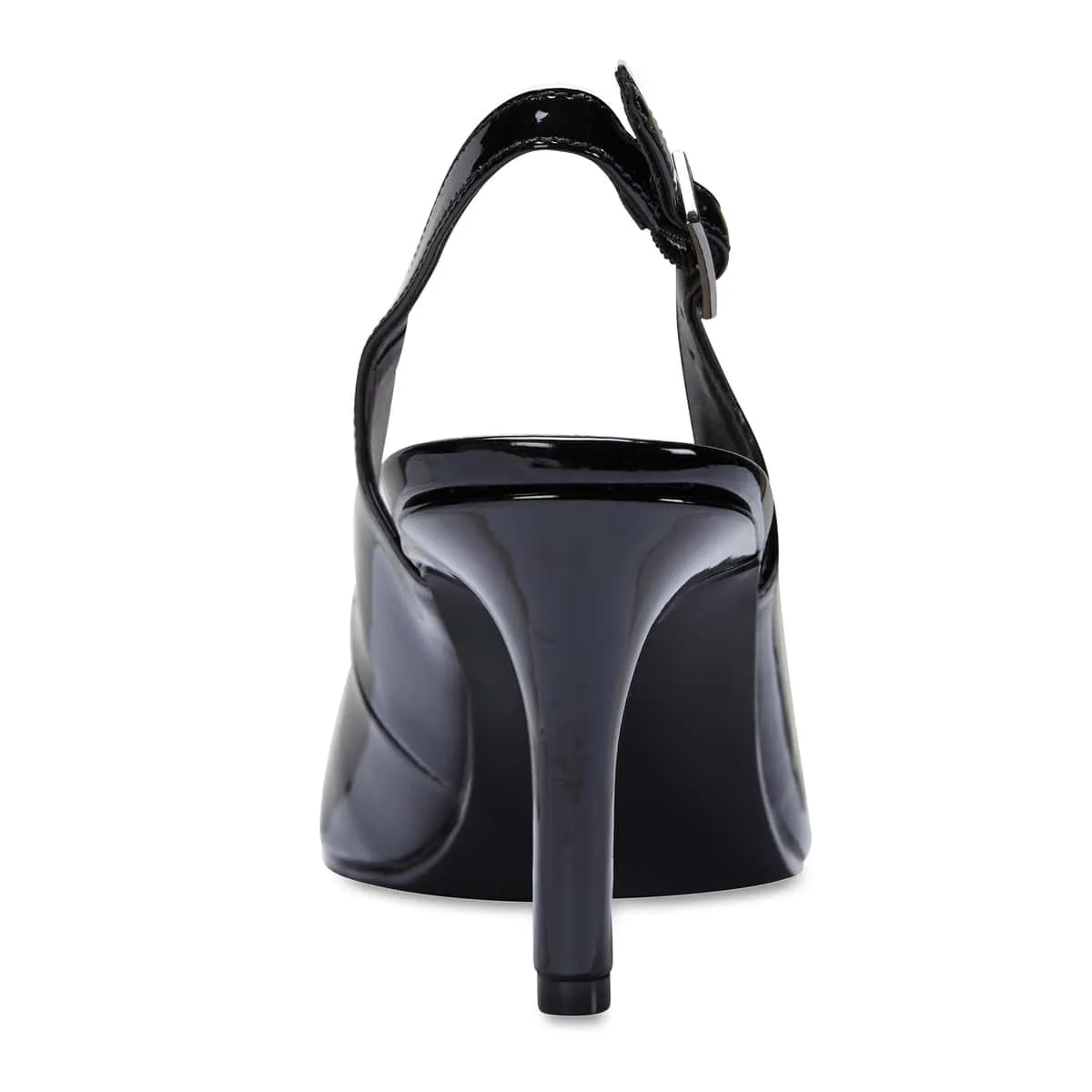 Maestro Heel in Black Patent