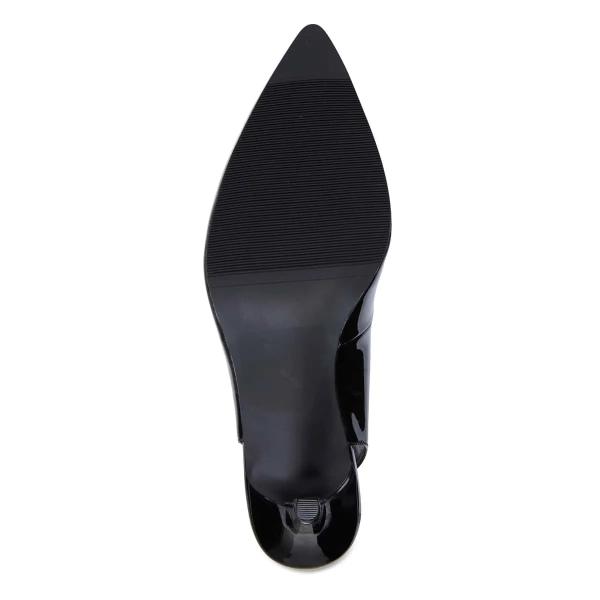 Maestro Heel in Black Patent