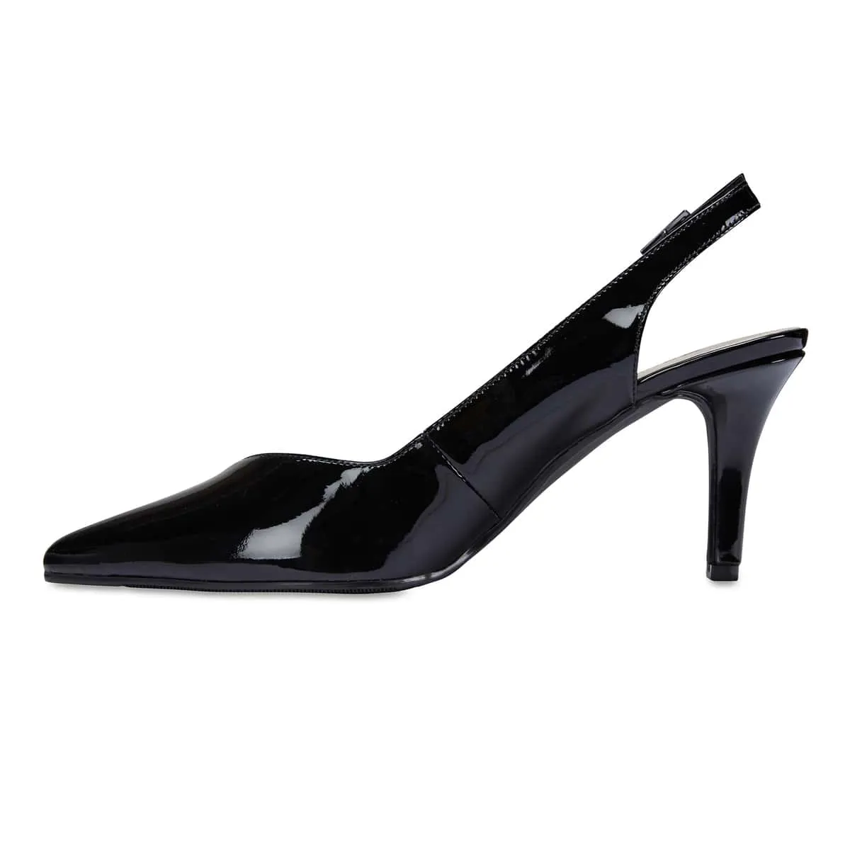 Maestro Heel in Black Patent